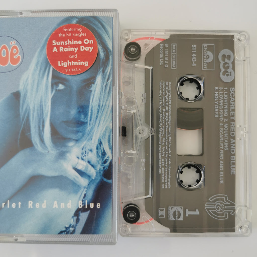 Zoë Scarlet Red And Blue Cassette Tape 1991