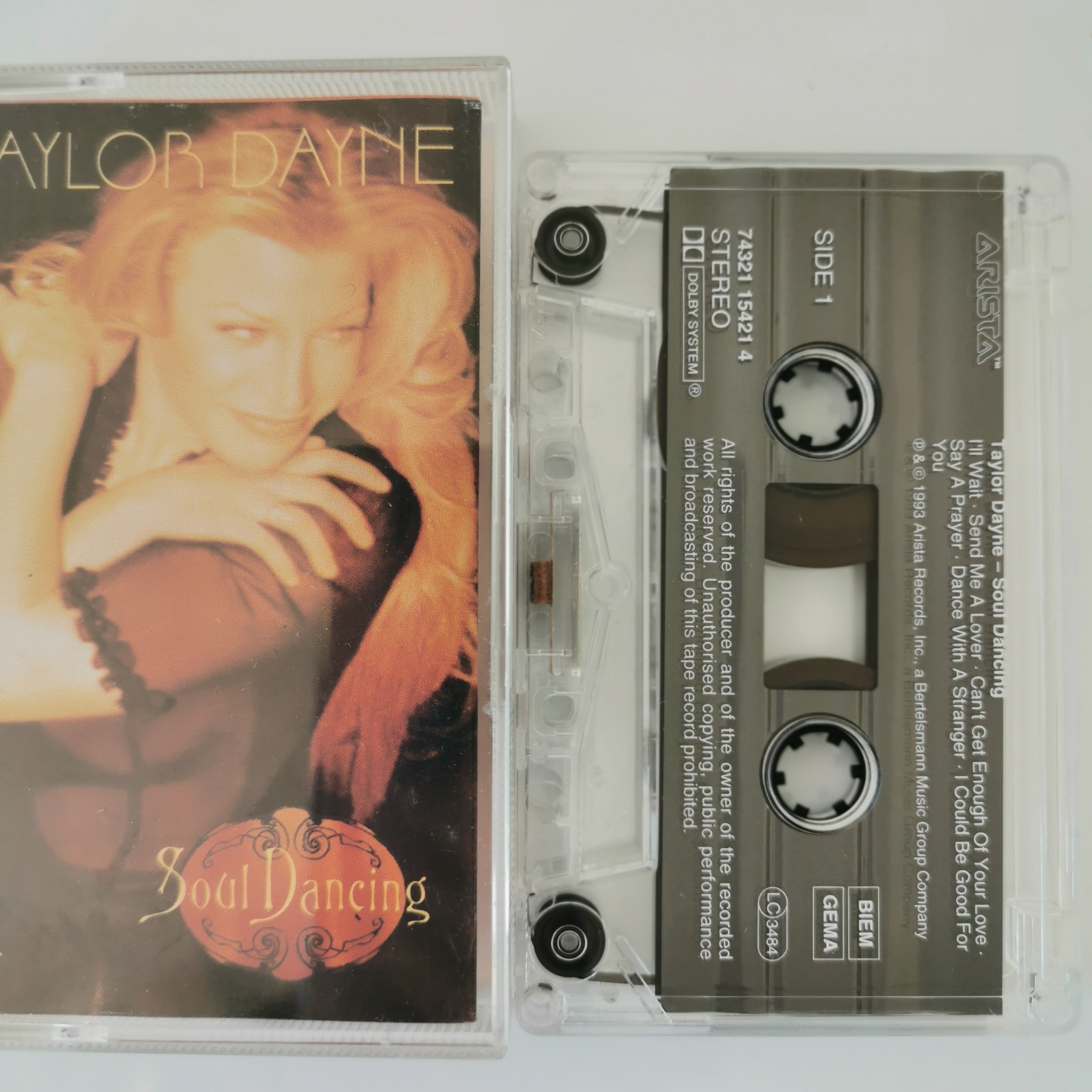 Taylor Dayne Soul Dancing Cassette Tape 1993
