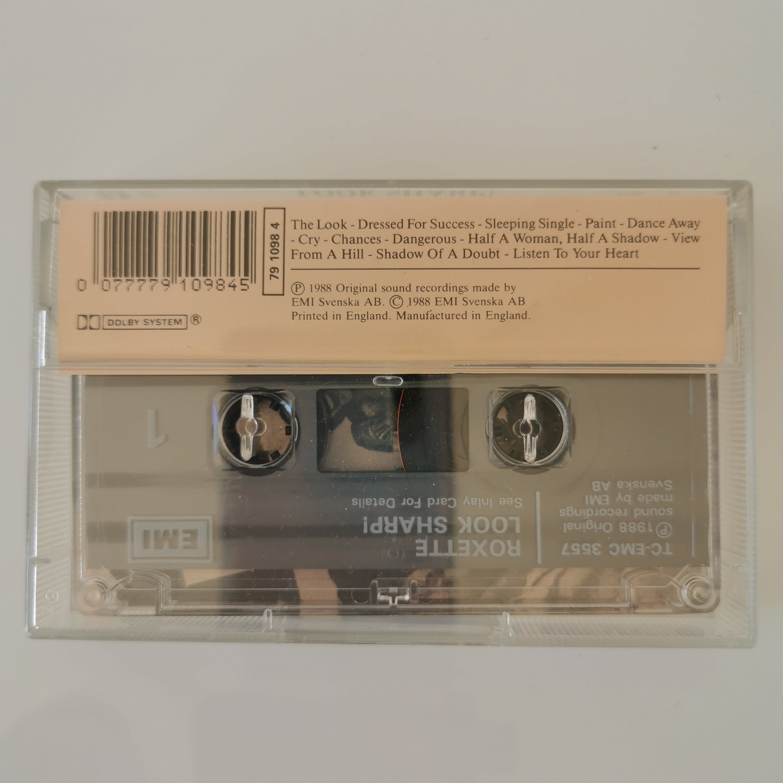 Roxette Look Sharp! Cassette Tape 1988