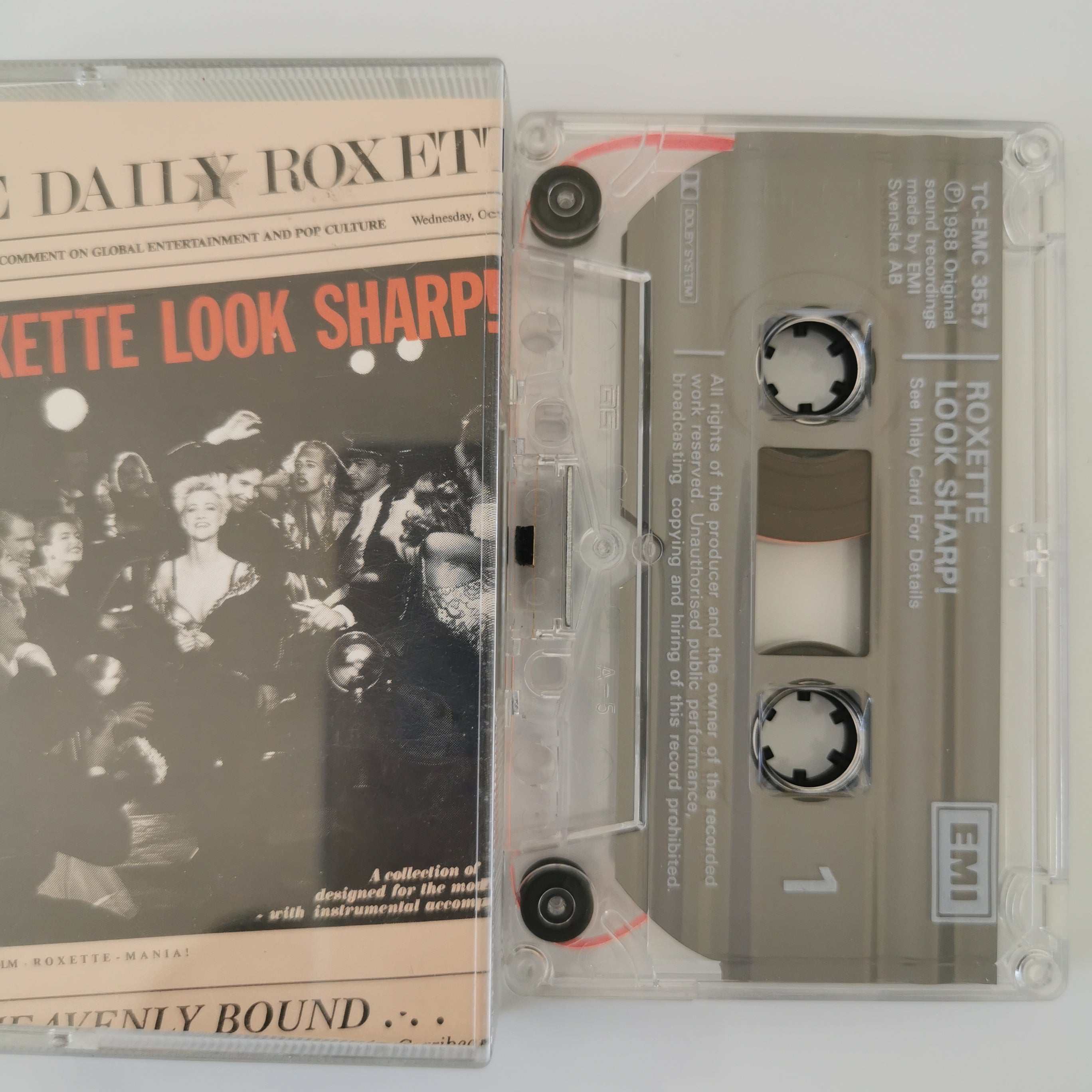 Roxette Look Sharp! Cassette Tape 1988
