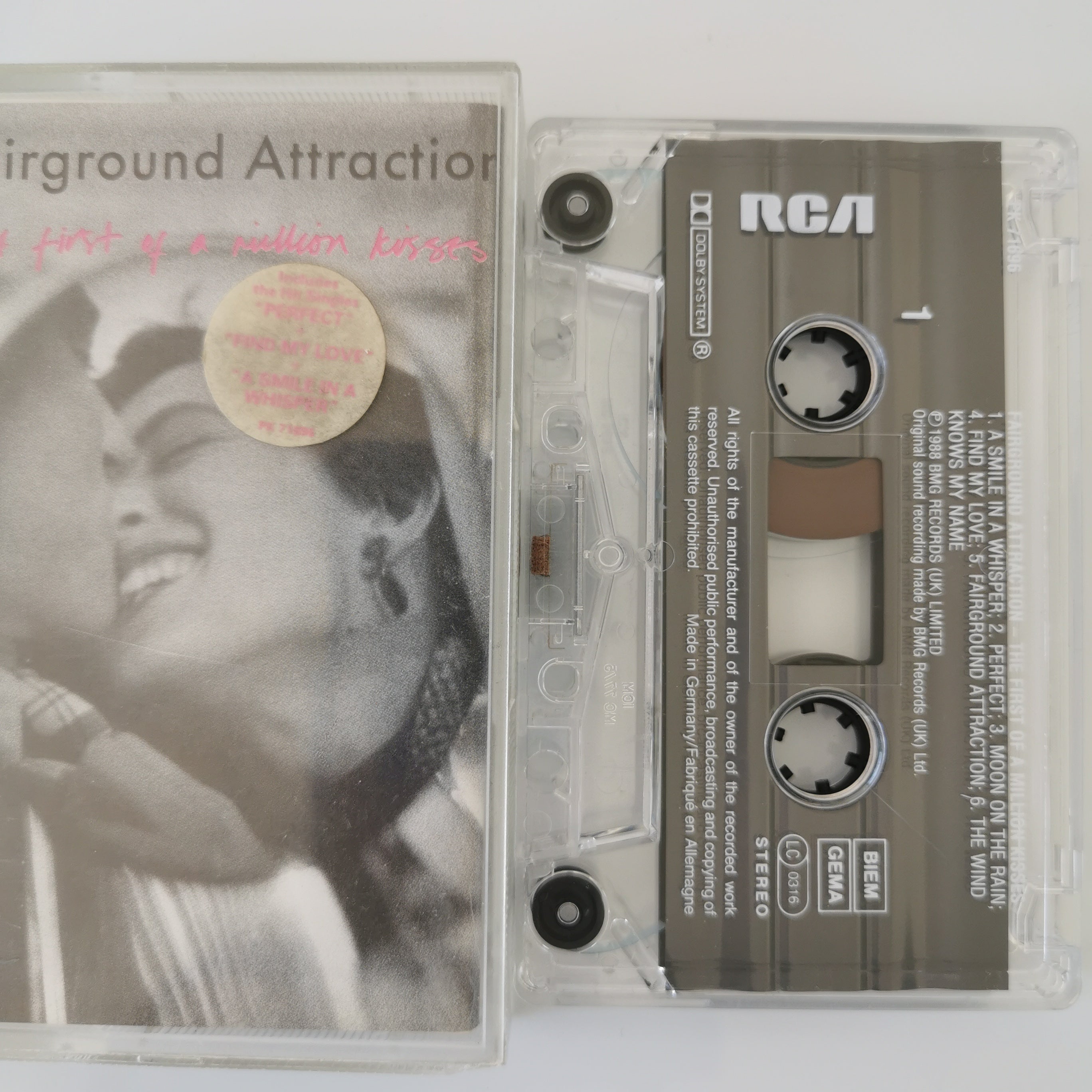 Fairground Attraction - The First Of A Million Kisses Cassette 1988