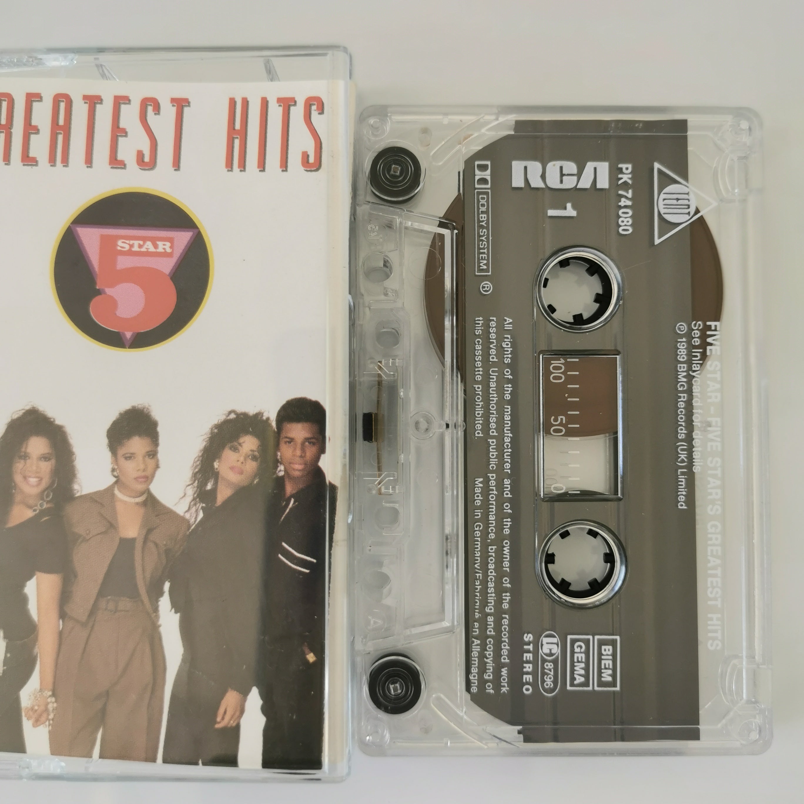Five Star – Greatest Hits Cassette Tape 1989