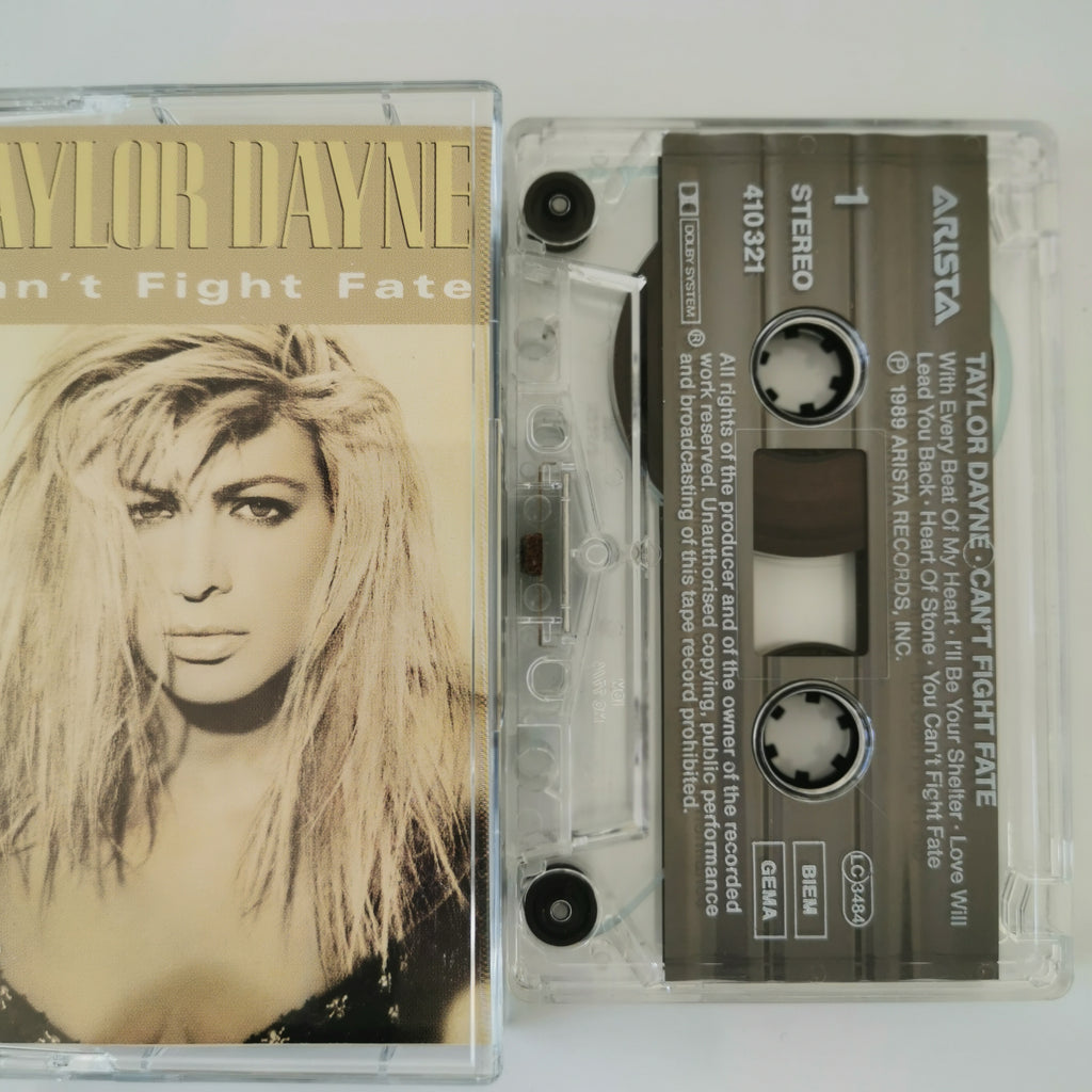 Taylor Dayne – Can't Fight Fate Cassette Tape 1989