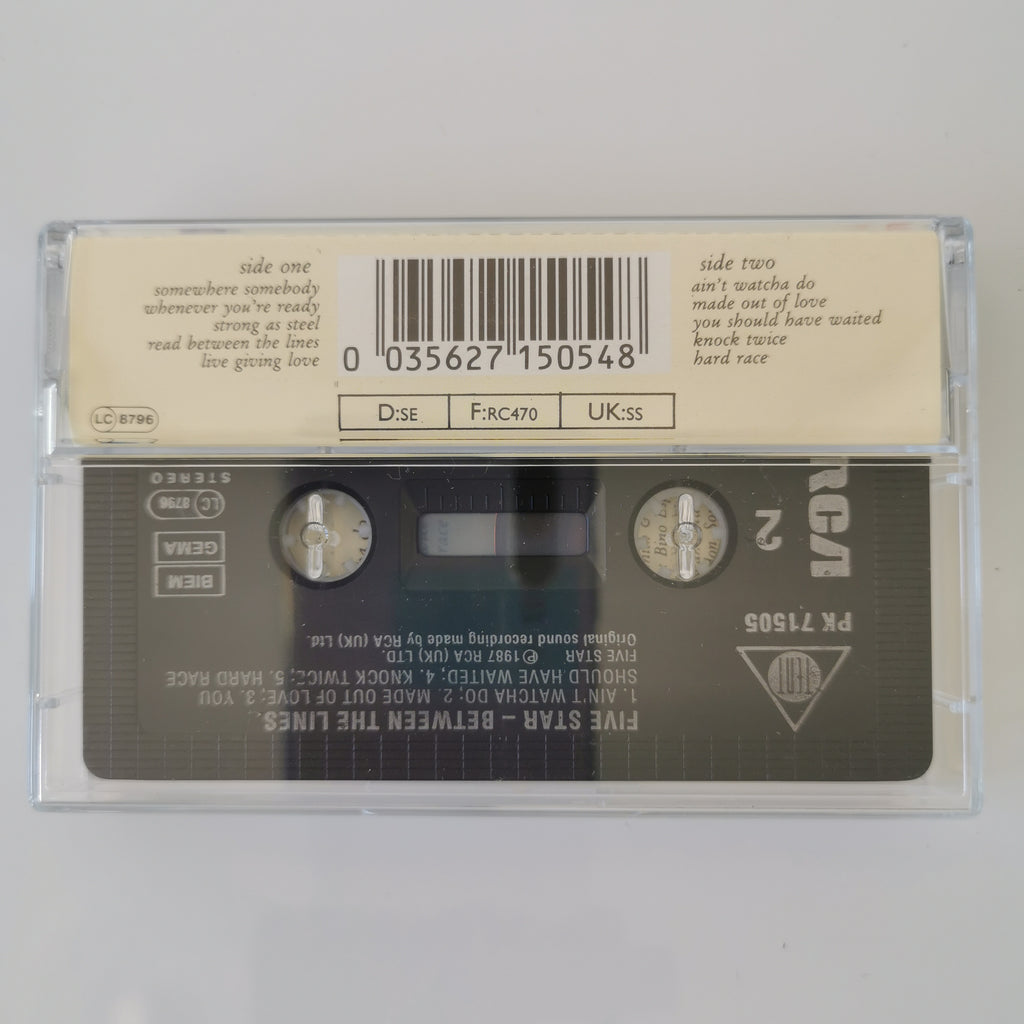 Five Star – Between The Lines Cassette Tape 1987