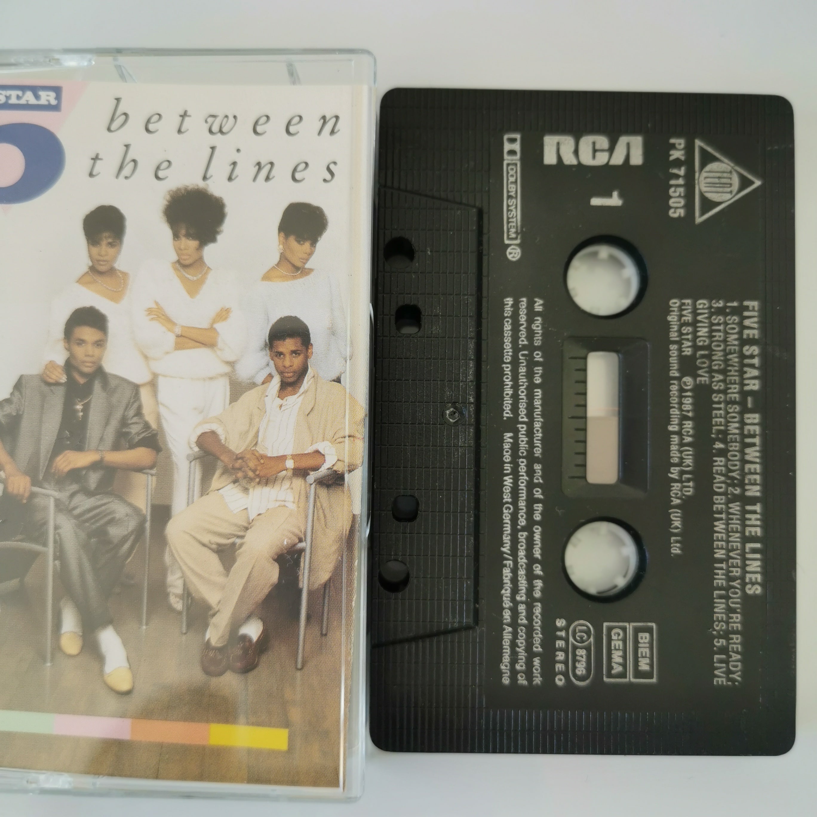 Five Star – Between The Lines Cassette Tape 1987