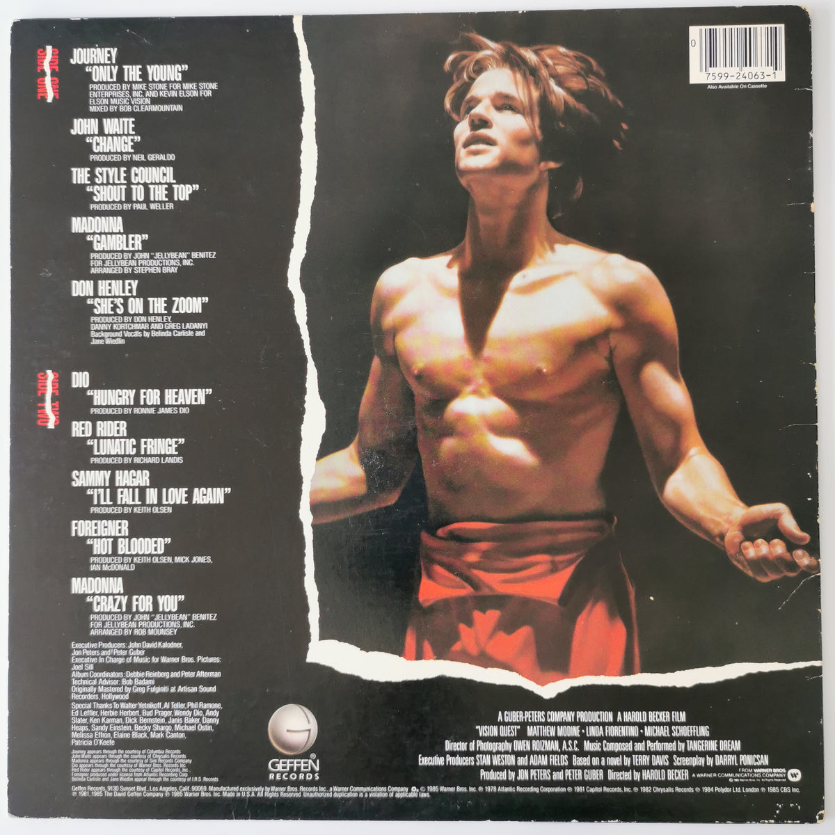 Various Artists – Vision Quest (1985) Vinyl LP Record