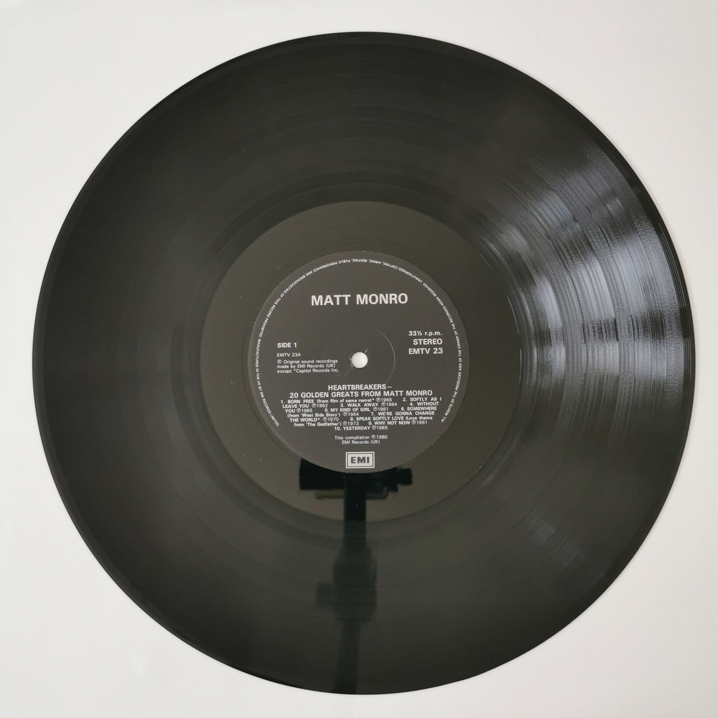 Matt Monro – Heart Breakers: 20 Golden Greats Vinyl LP Record