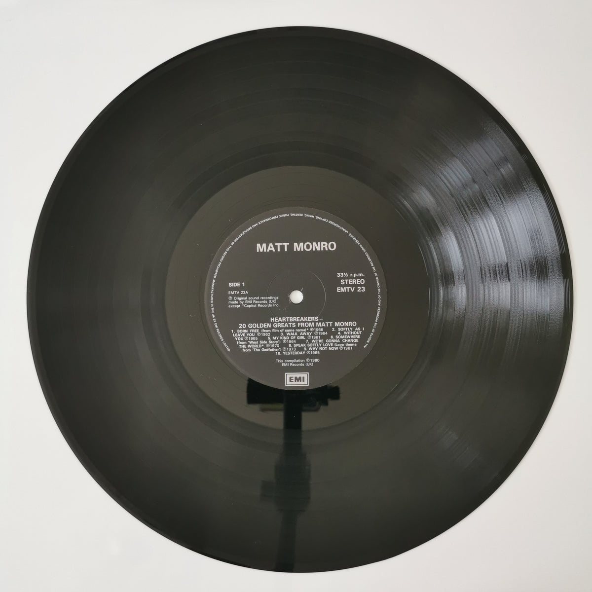 Matt Monro – Heart Breakers: 20 Golden Greats Vinyl LP Record