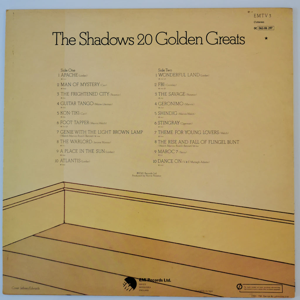 The Shadows – 20 Golden Greats (1977) Vinyl LP Record