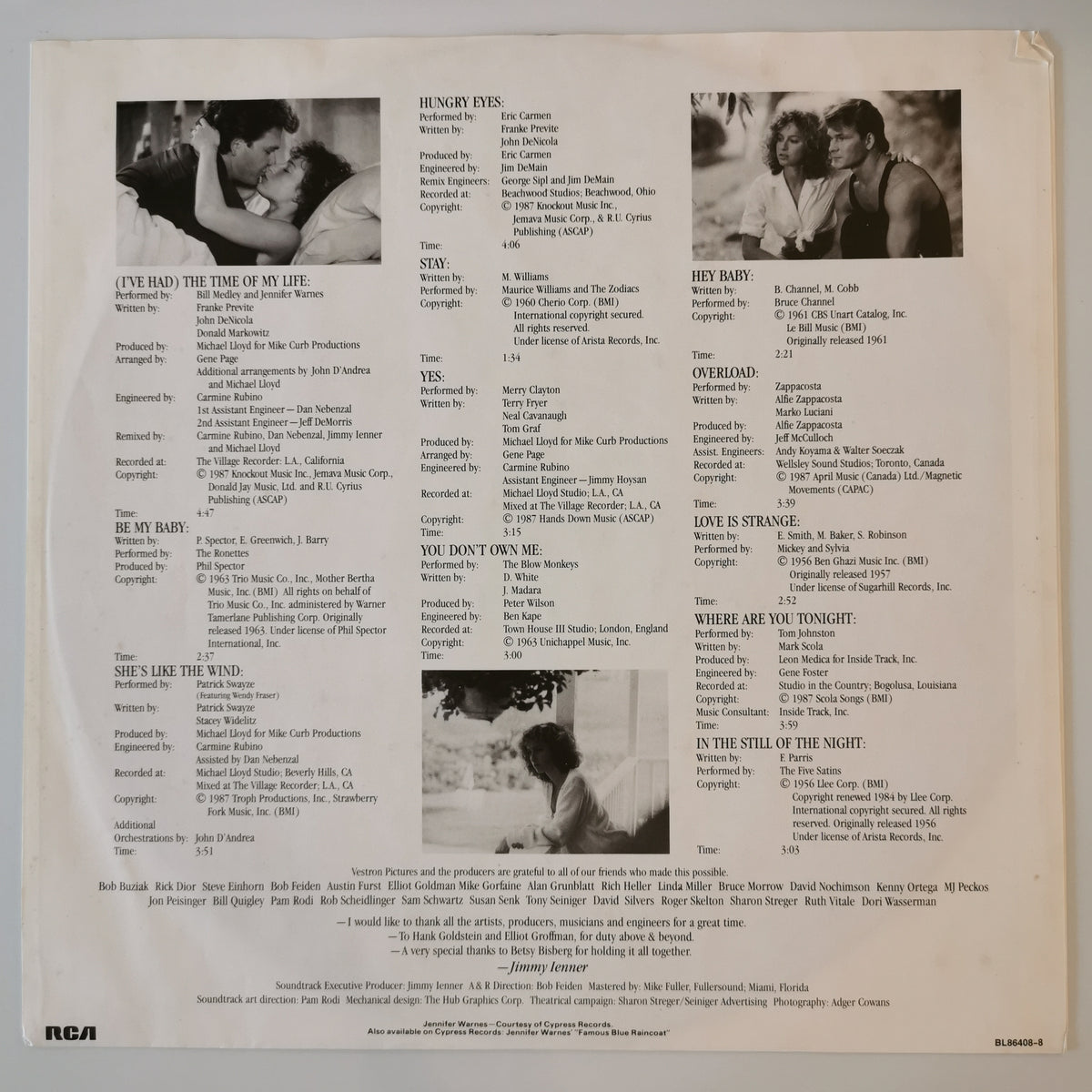 Various Artists – Dirty Dancing (1987) Vinyl LP Record