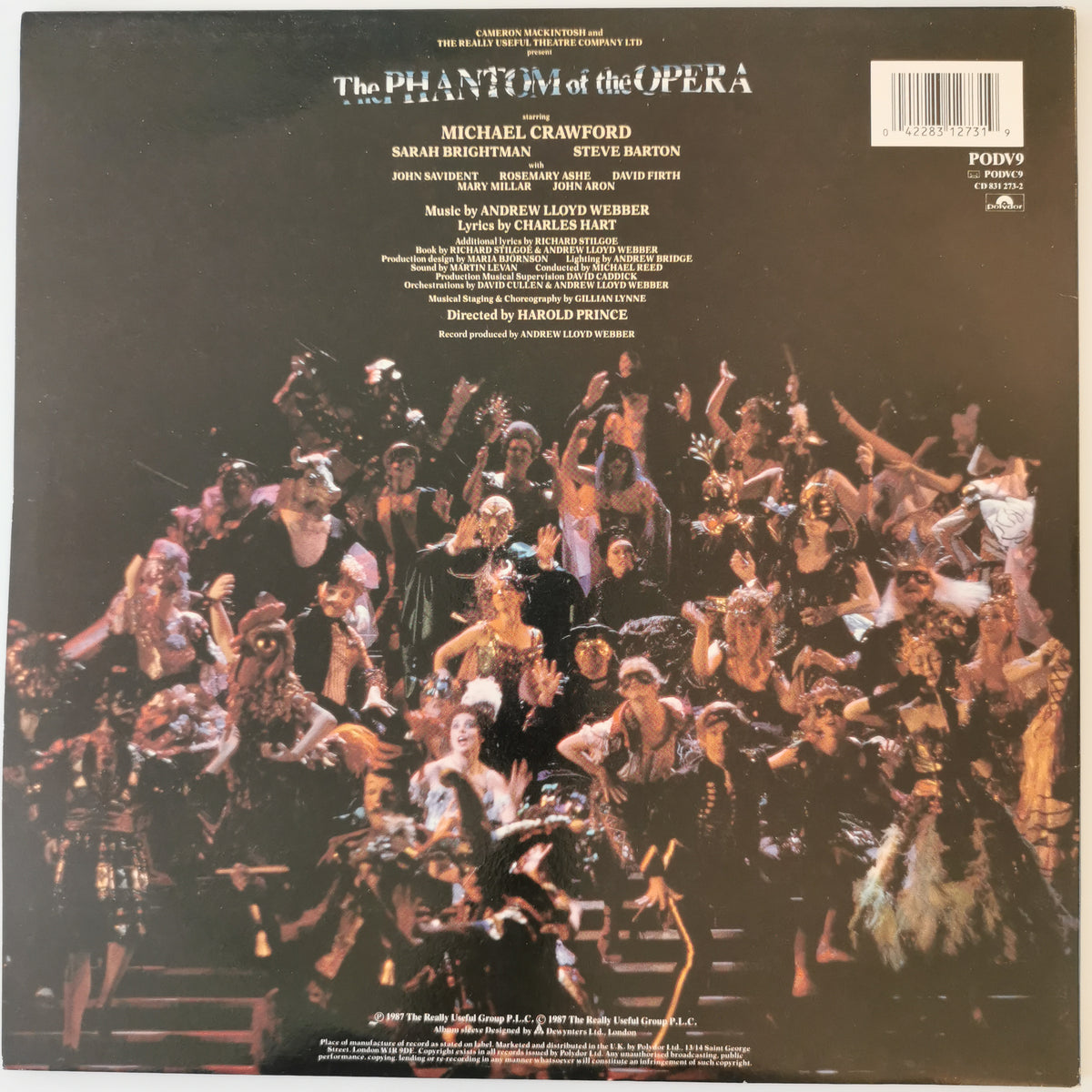 Michael Crawford & Sarah Brightman – The Phantom of the Opera Vinyl Record