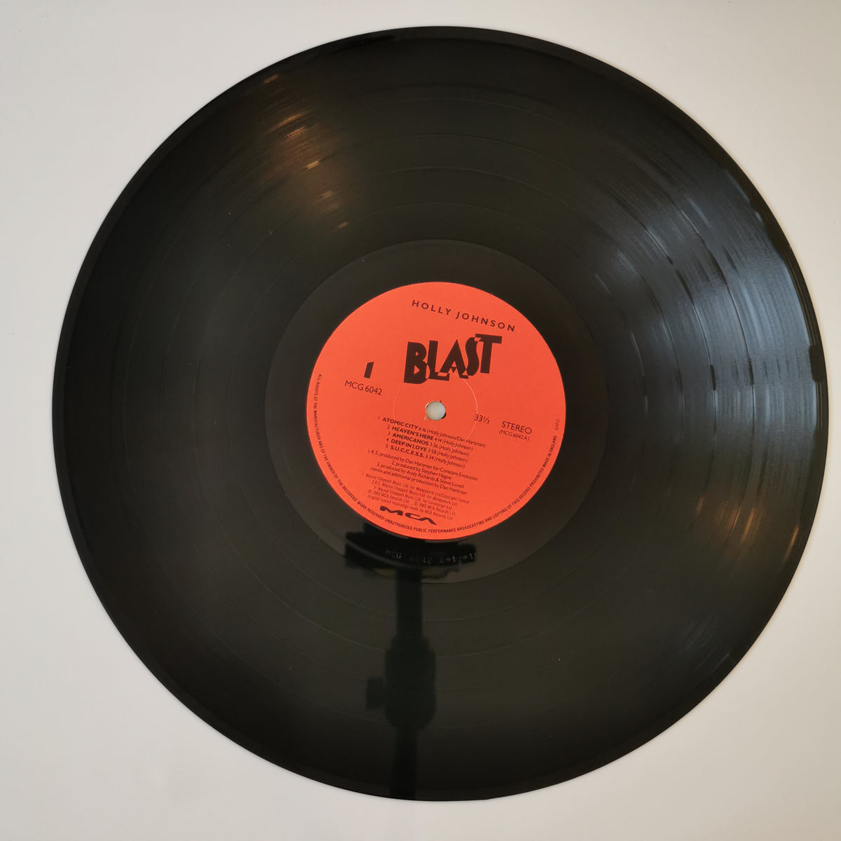 Holly Johnson – Blast (1989) Vinyl LP Record