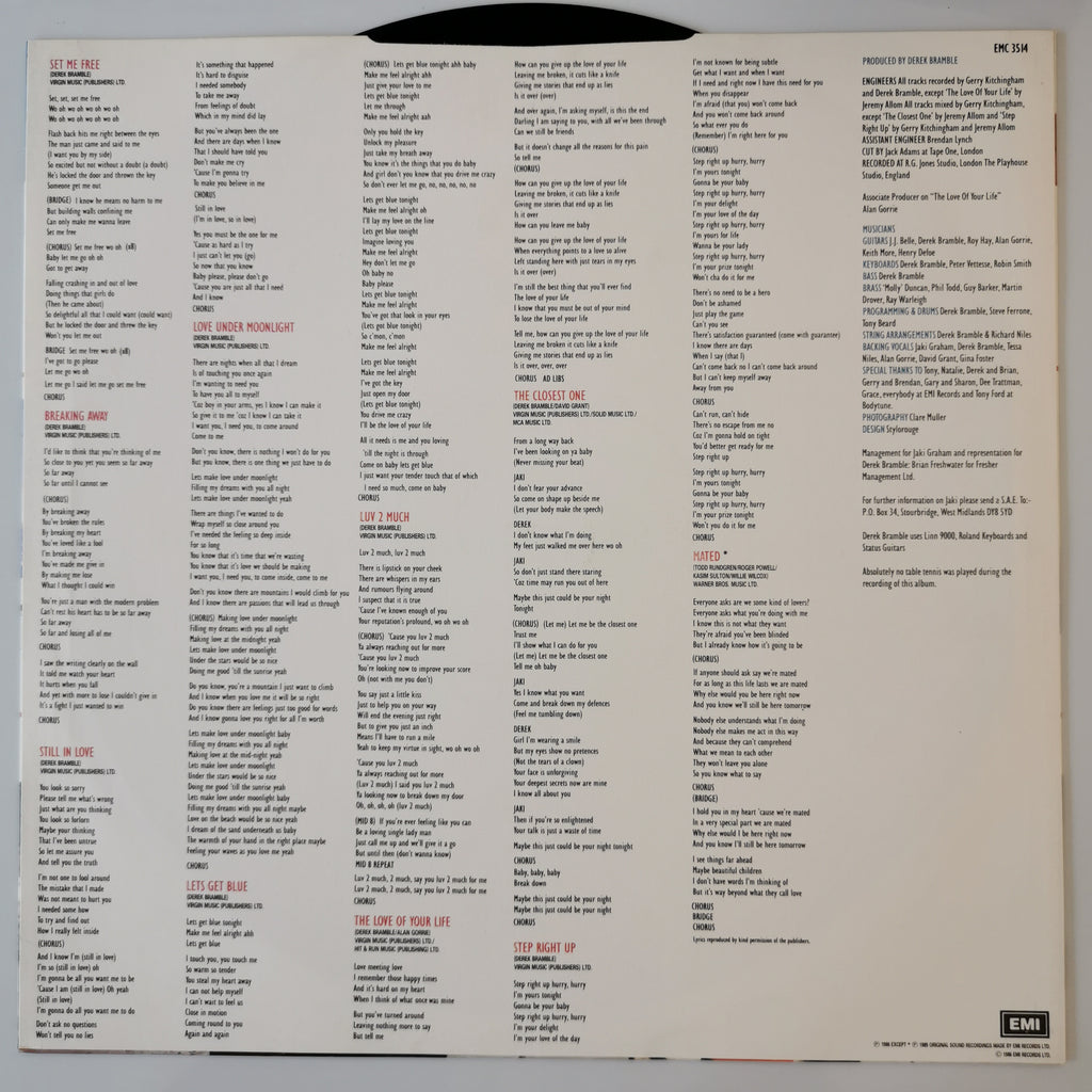 Jaki Graham – Breaking Away (1986) Vinyl LP Record