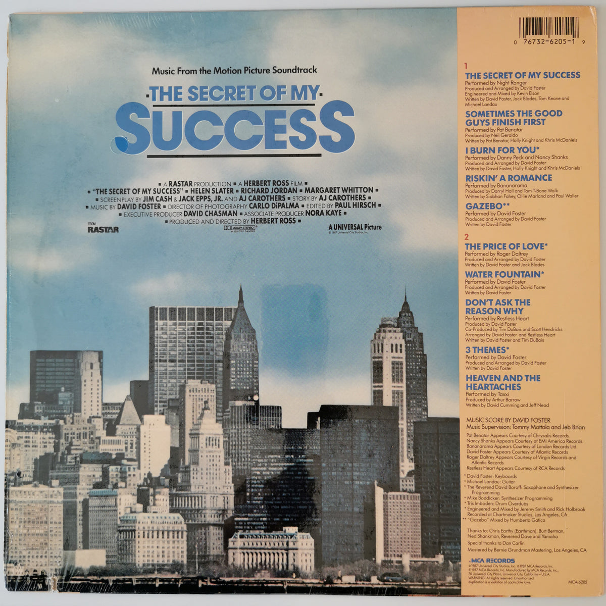 Various Artists – The Secret of My Success (1987) Vinyl LP Record