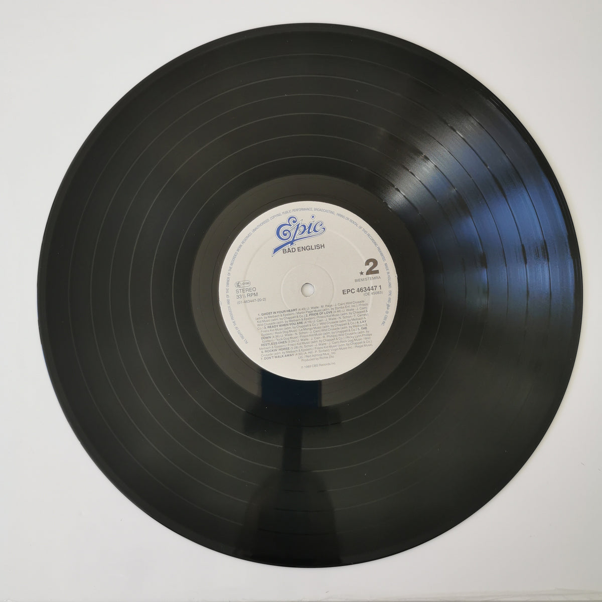Bad English – Bad English (1989) Vinyl LP Record