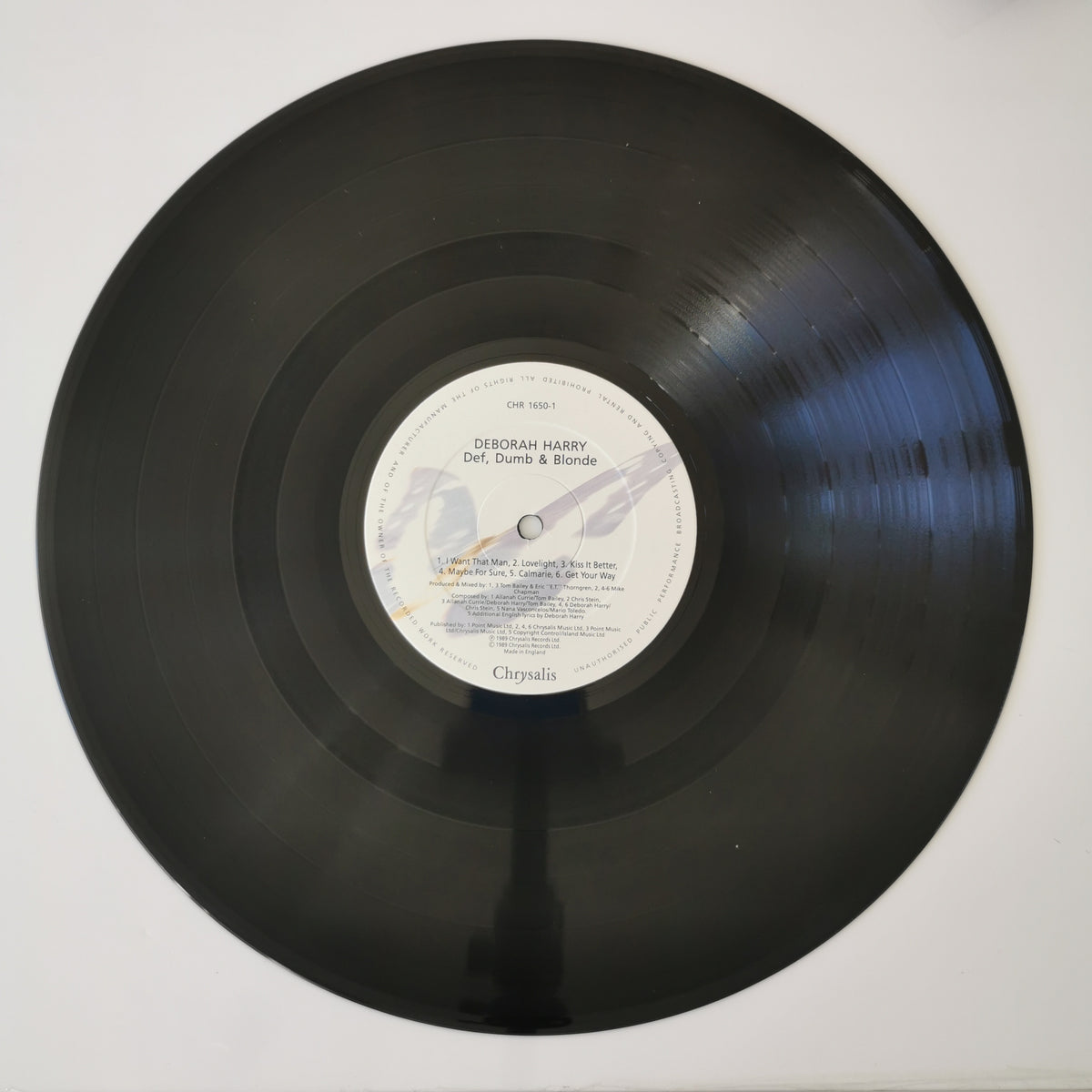 Deborah Harry – Def, Dumb & Blonde (1989) Vinyl LP Record