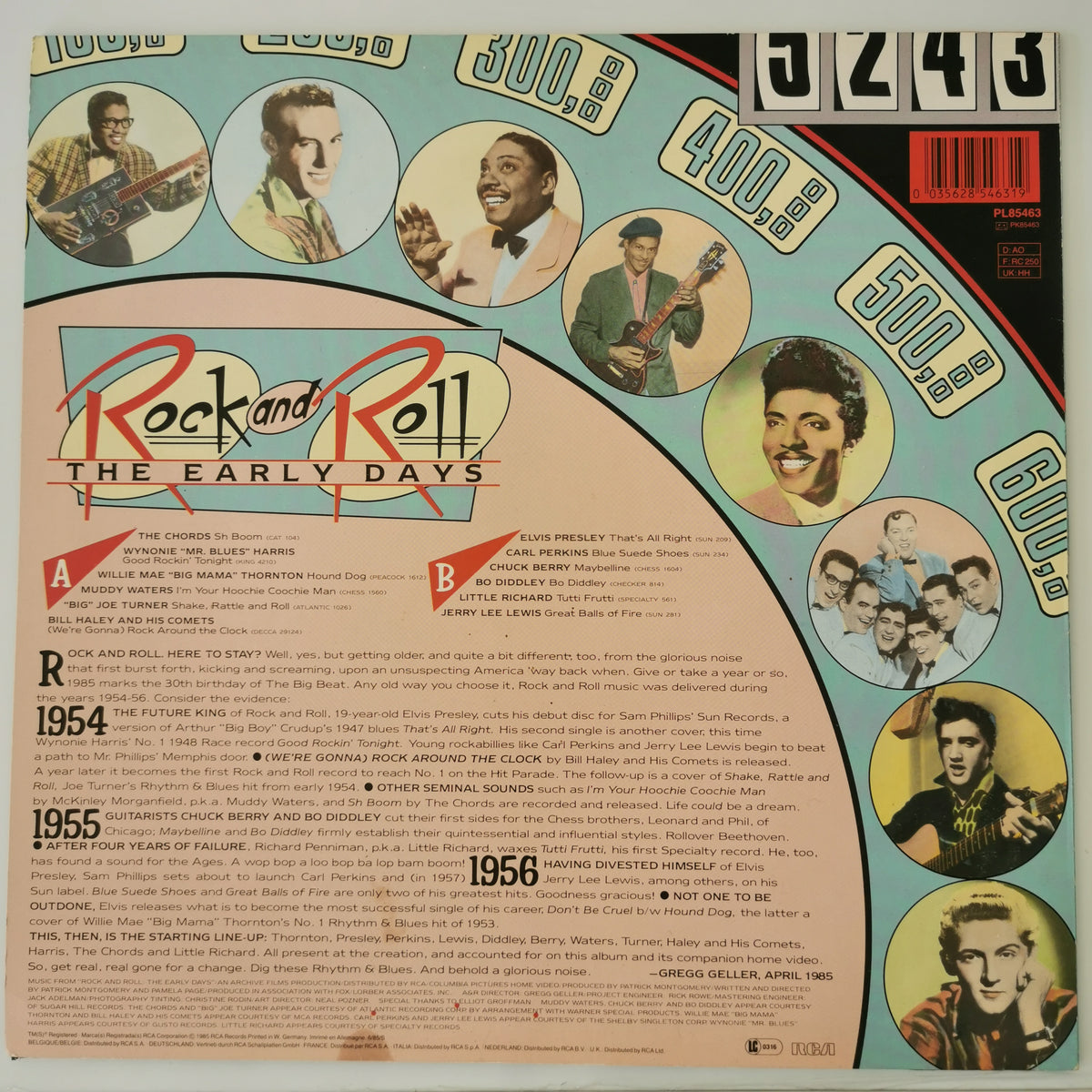 Various Artists – Rock & Roll: The Early Days (1985) Vinyl LP Record