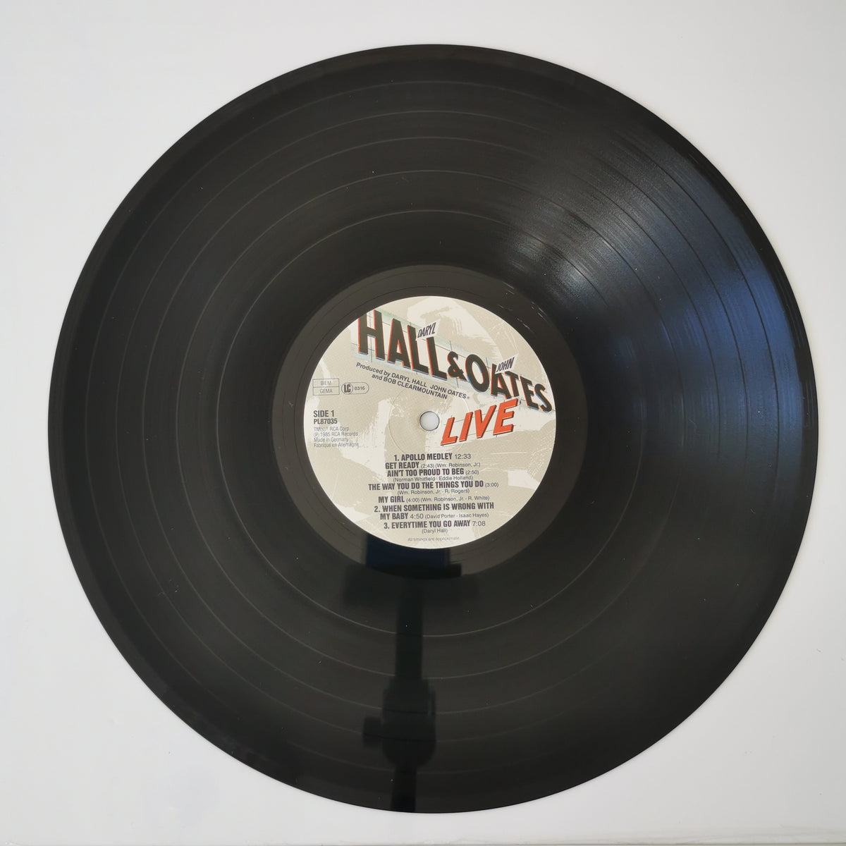 Daryl Hall & John Oates – Live at the Apollo (1985) Vinyl LP Record