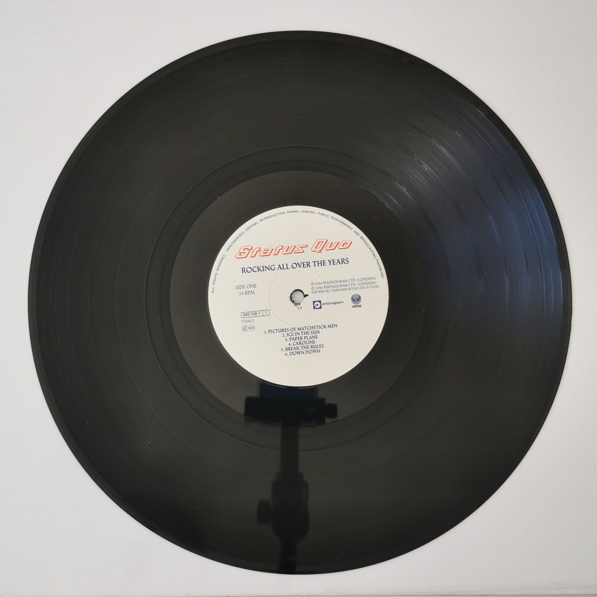 Status Quo – Rocking All Over the Years (1990) Vinyl LP Record
