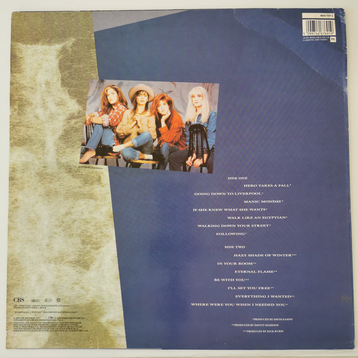 Bangles – Greatest Hits (1990) Vinyl LP Record