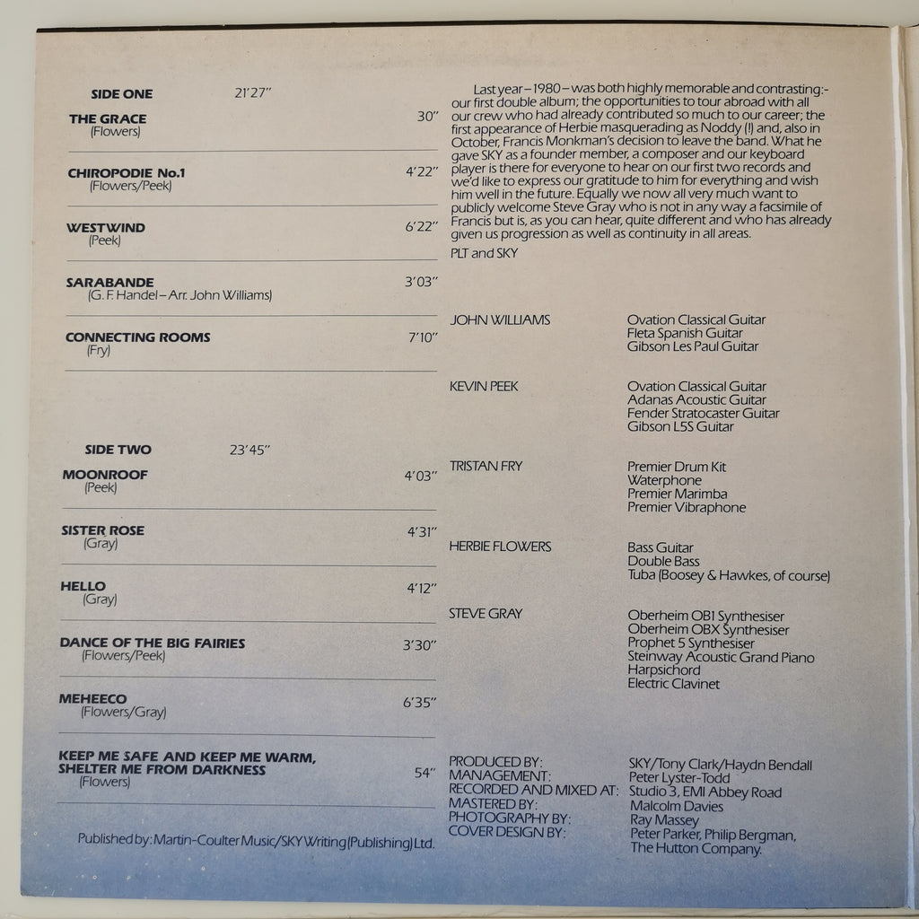 Sky – Sky 3 (1981) Vinyl LP Record