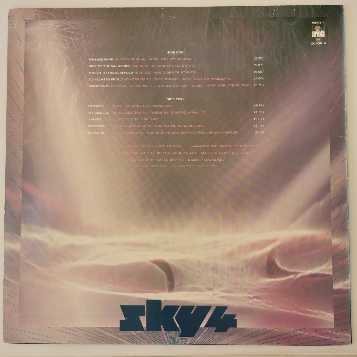 Sky – Sky 4: Forthcoming (1982) Vinyl LP Record