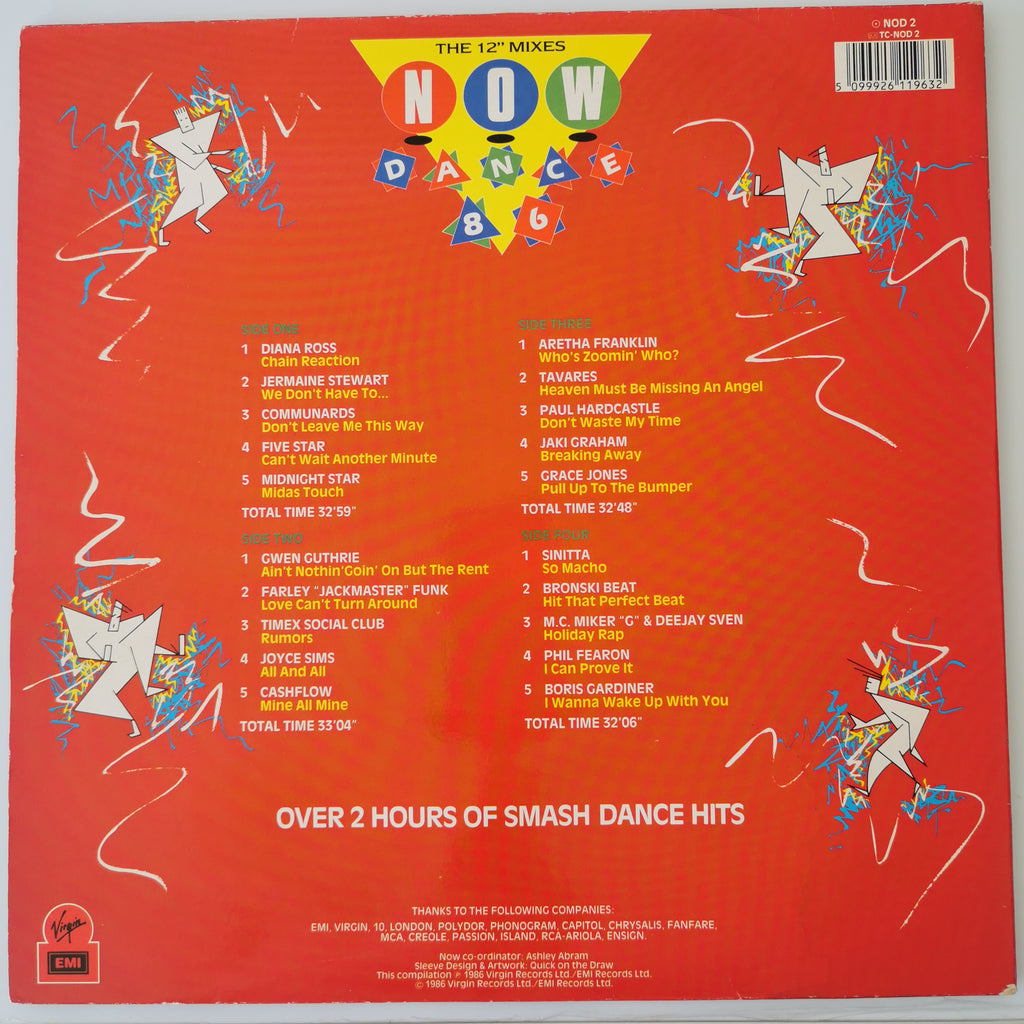 Various Artists – Now Dance ’86 (1986) Vinyl LP Record