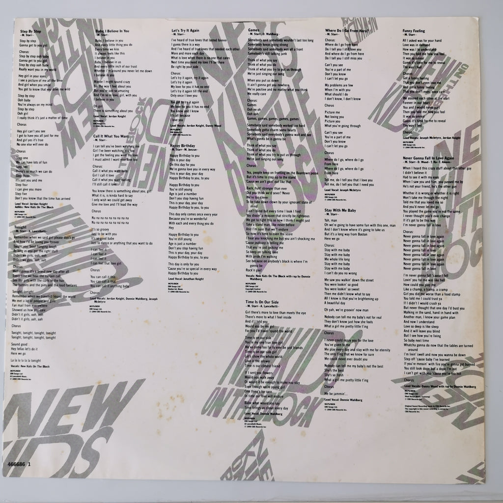 New Kids on the Block – Step by Step (1990) Vinyl LP Record