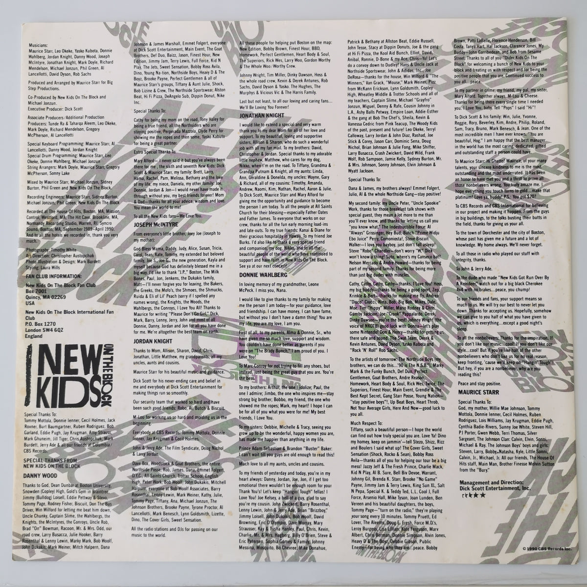 New Kids on the Block – Step by Step (1990) Vinyl LP Record