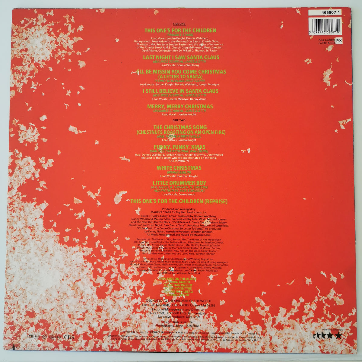 New Kids on the Block – Merry, Merry Christmas (1989) Vinyl LP Record