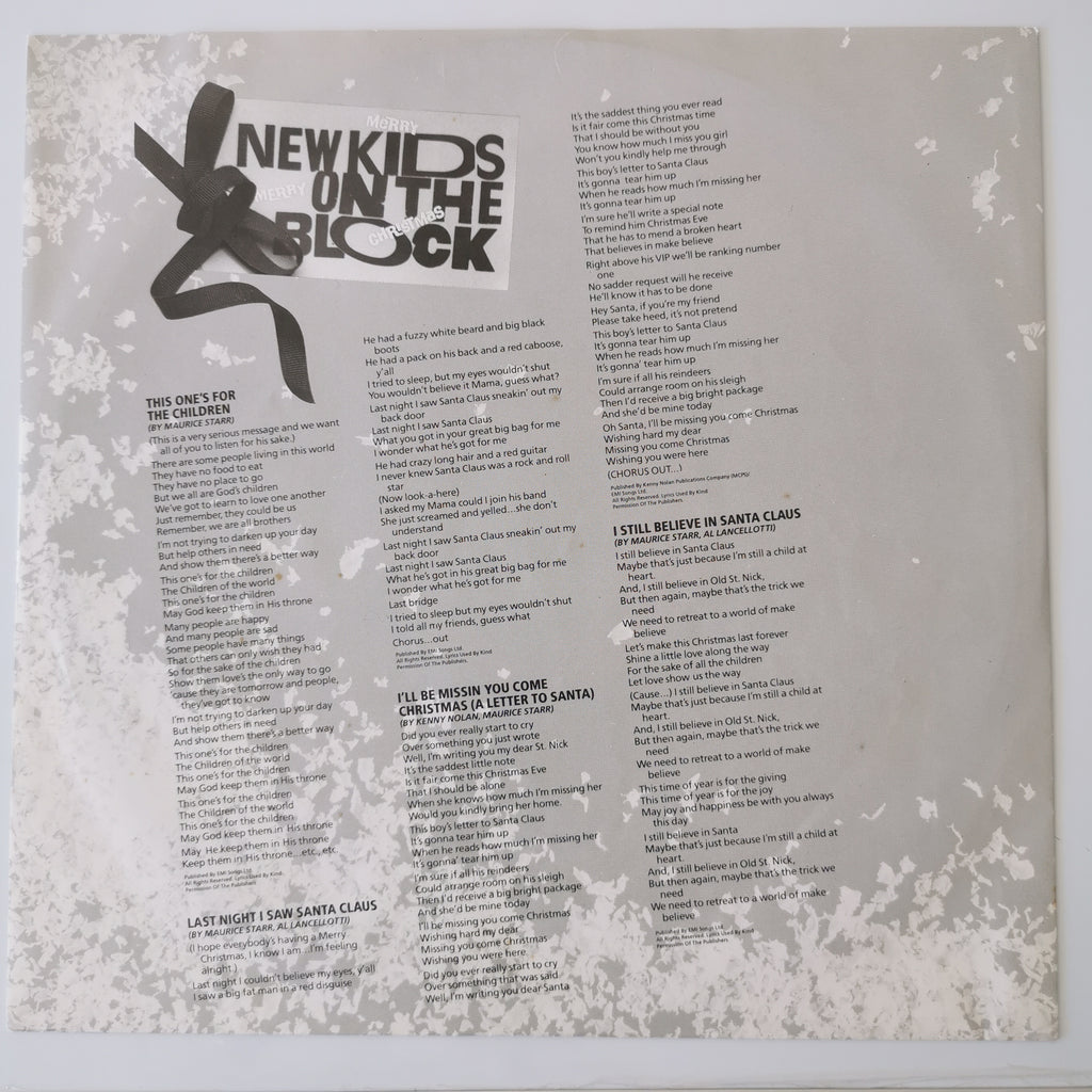 New Kids on the Block – Merry, Merry Christmas (1989) Vinyl LP Record
