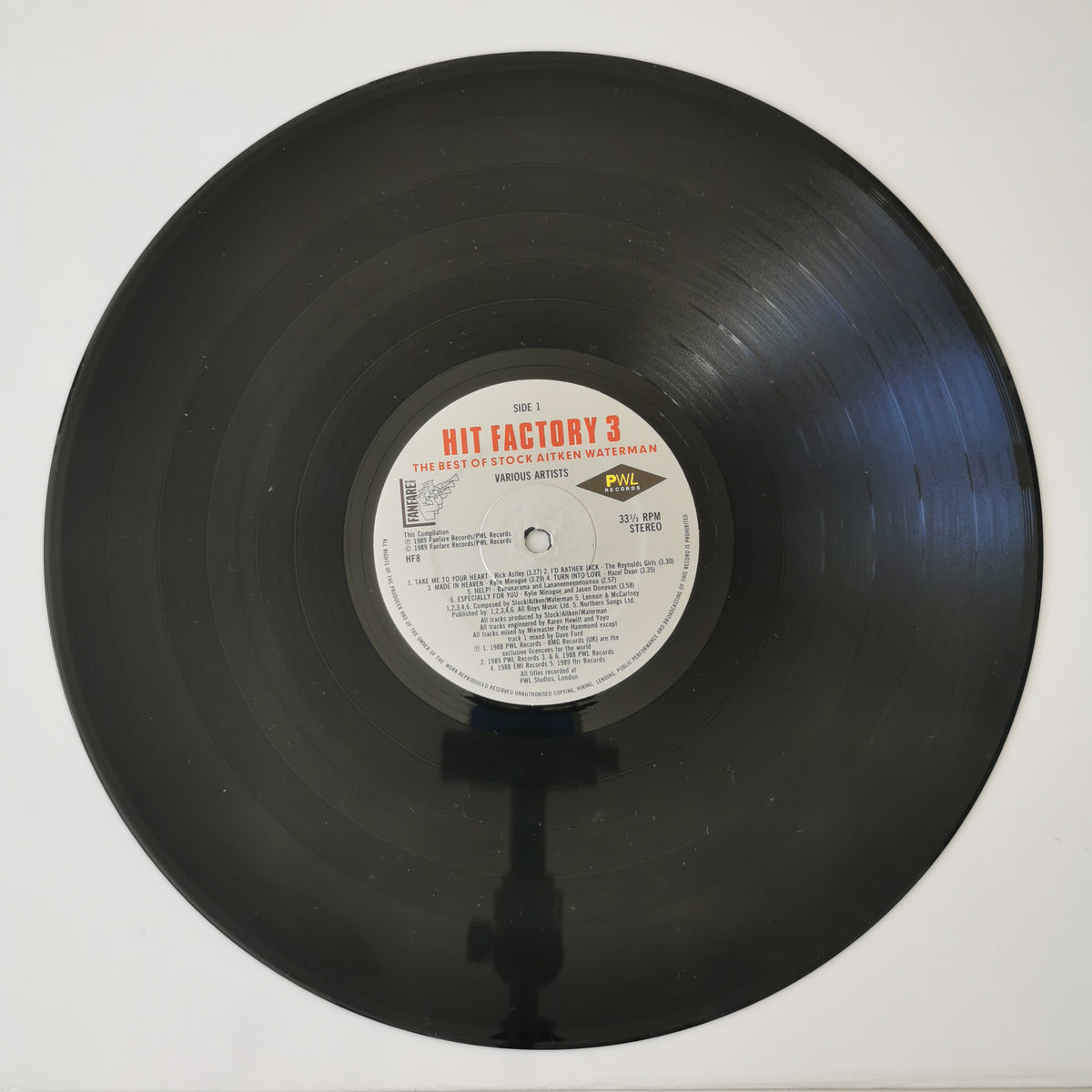 Various Artists – Hit Factory 3 (1989) Vinyl LP Record