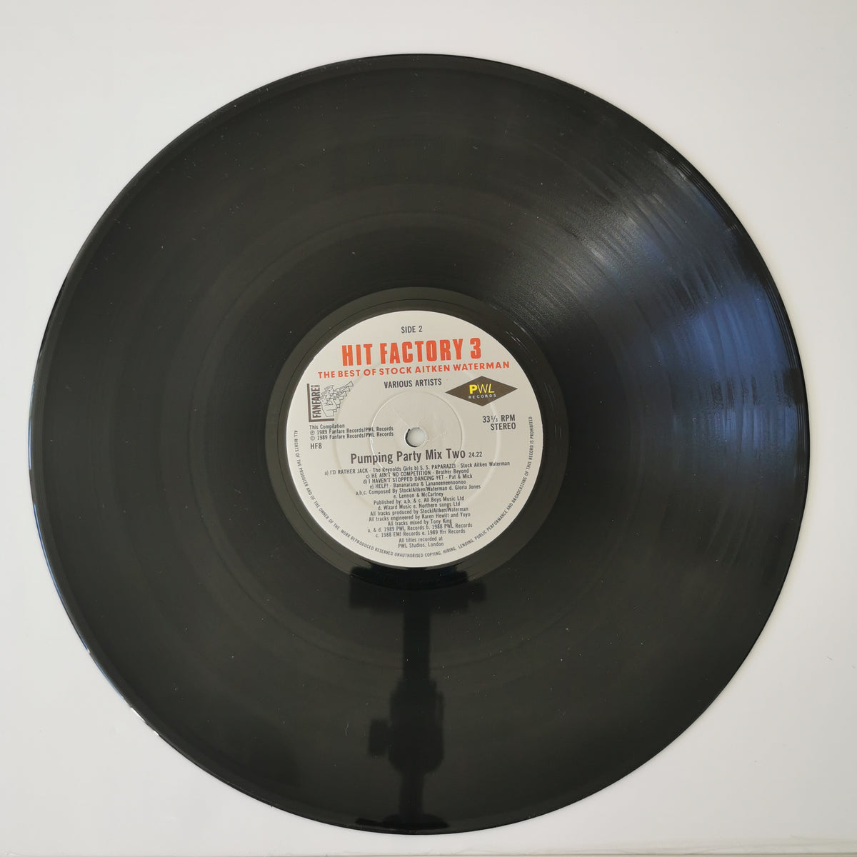Various Artists – Hit Factory 3 (1989) Vinyl LP Record