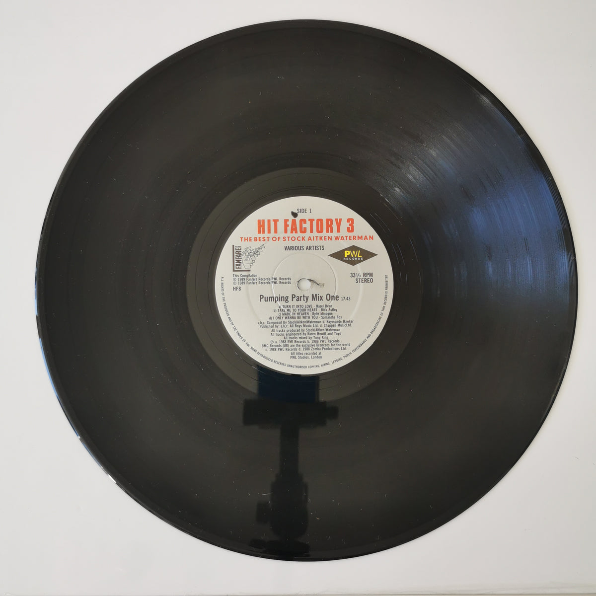 Various Artists – Hit Factory 3 (1989) Vinyl LP Record