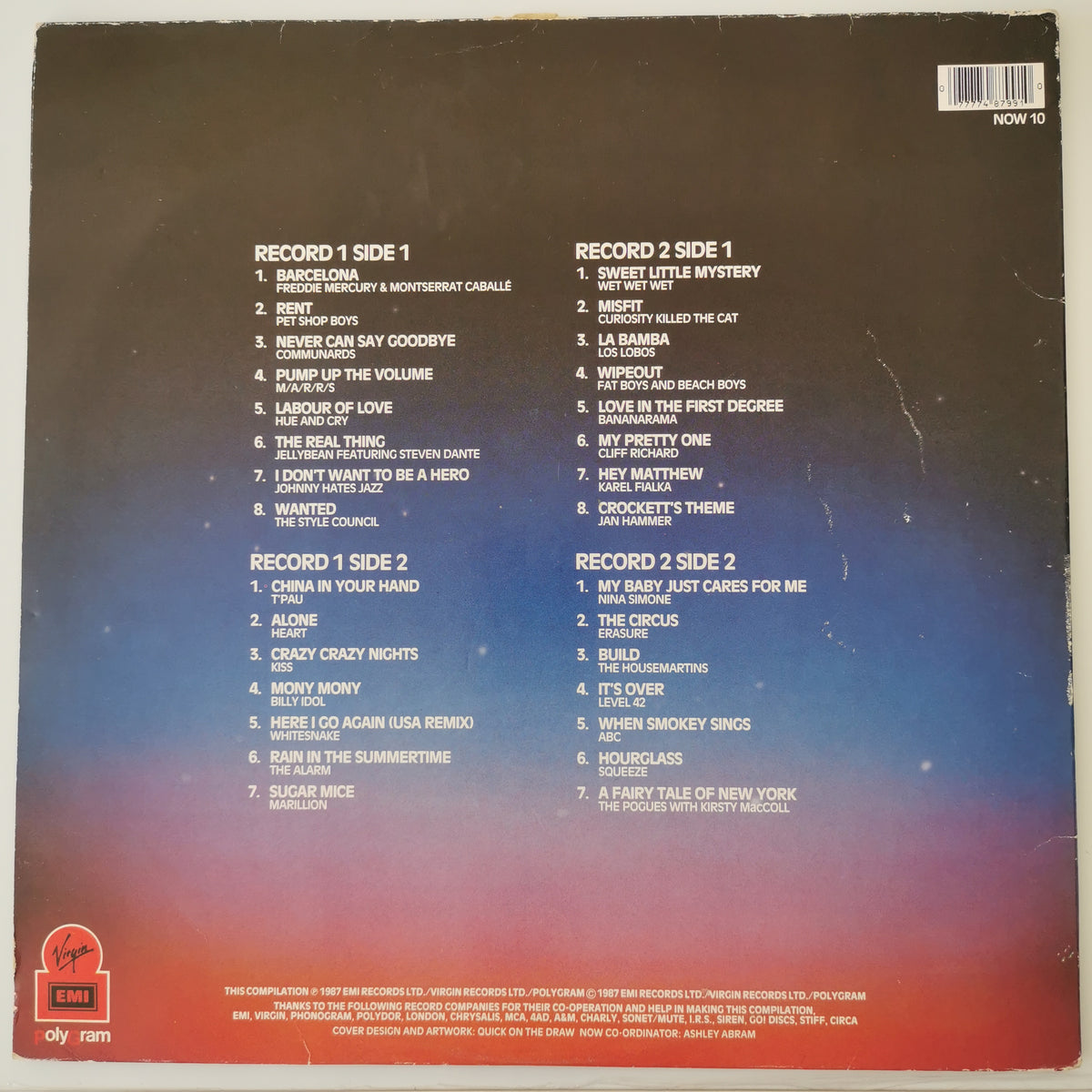 Various Artists – Now That’s What I Call Music 10 (1987) Vinyl LP Record