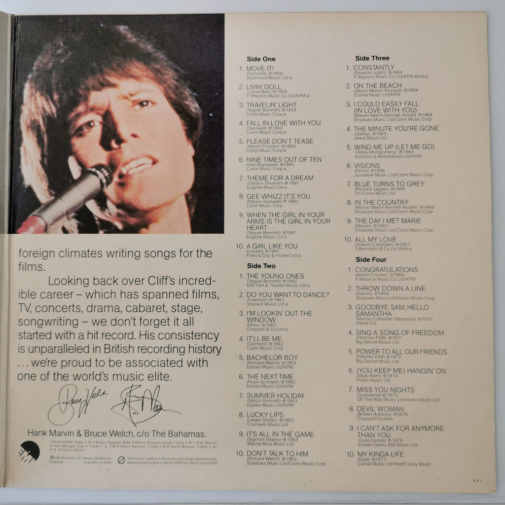 Cliff Richard – 40 Golden Greats (1977) Vinyl LP Record