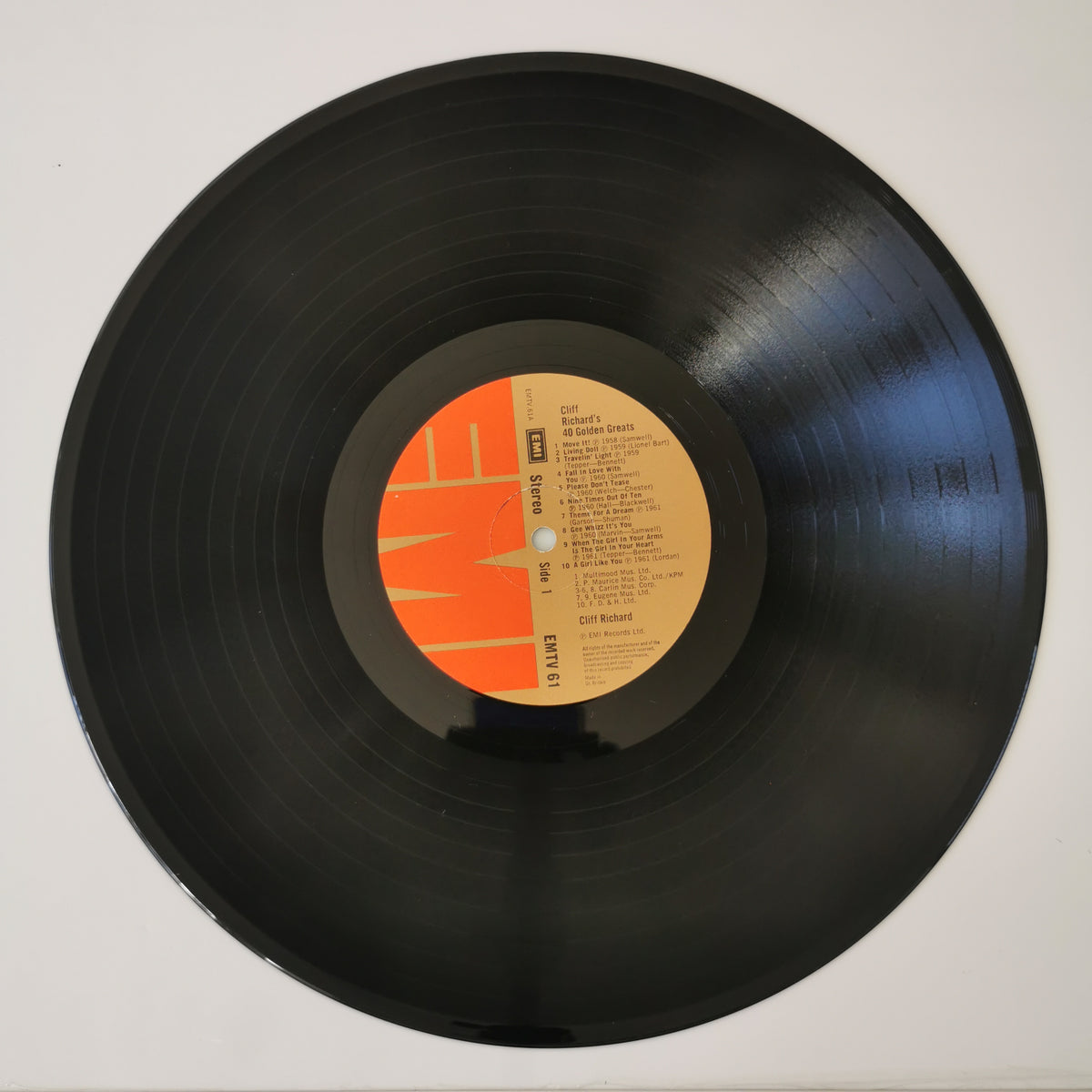 Cliff Richard – 40 Golden Greats (1977) Vinyl LP Record