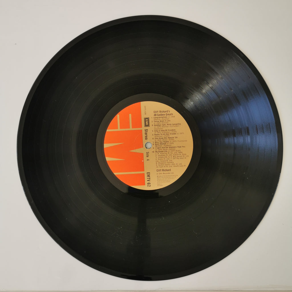 Cliff Richard – 40 Golden Greats (1977) Vinyl LP Record