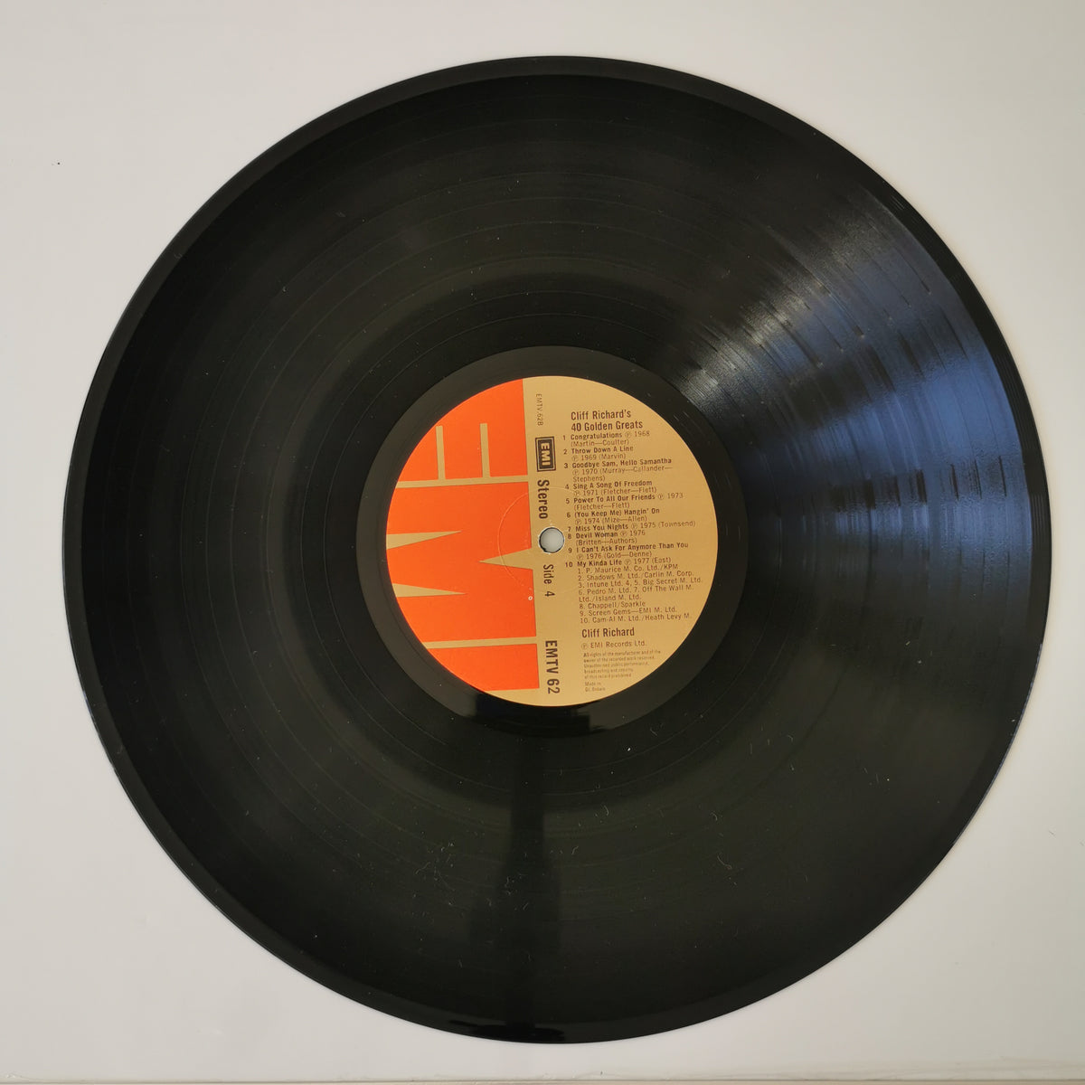 Cliff Richard – 40 Golden Greats (1977) Vinyl LP Record