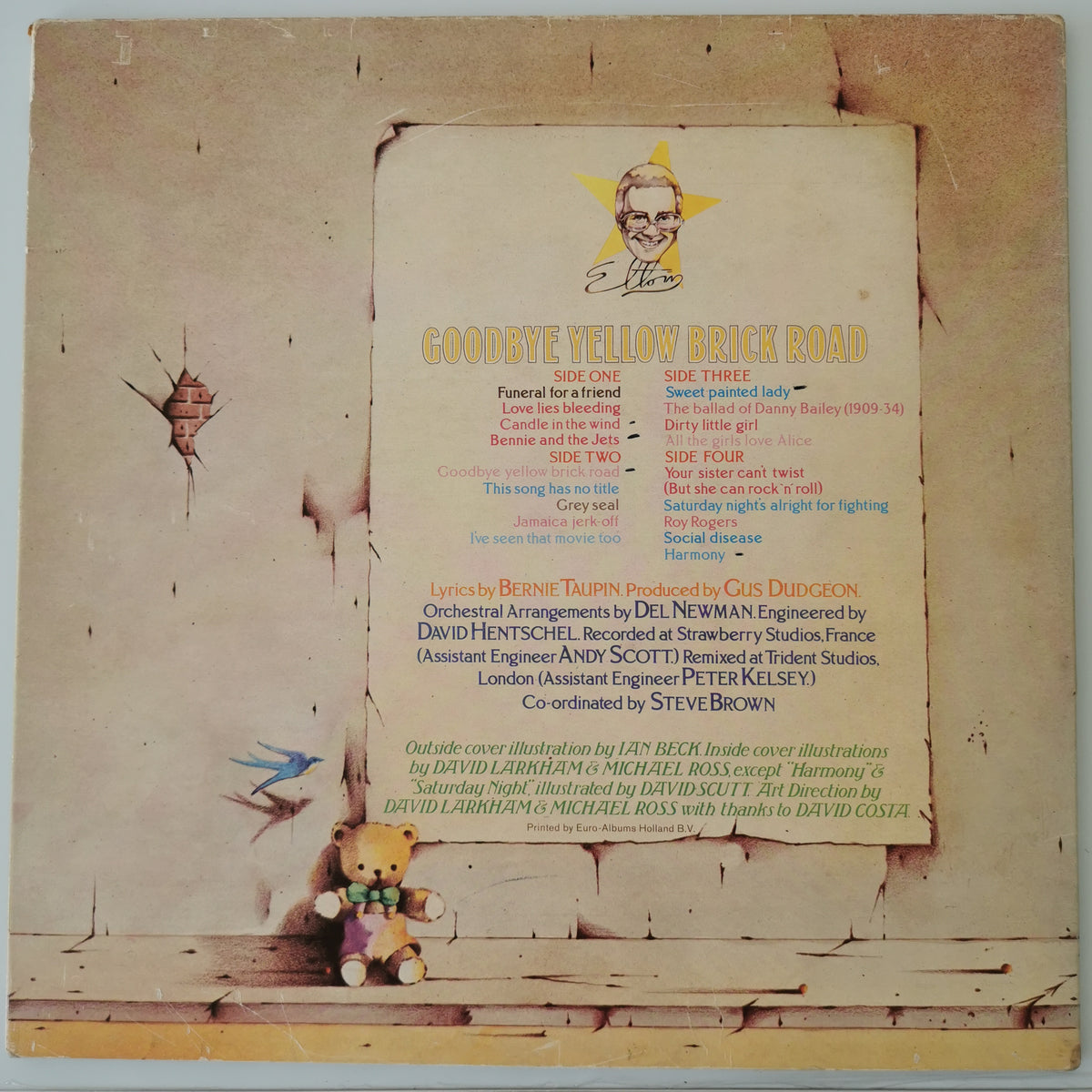 Elton John – Goodbye Yellow Brick Road (1973) Vinyl LP Record