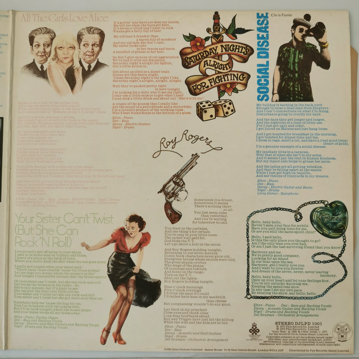 Elton John – Goodbye Yellow Brick Road (1973) Vinyl LP Record