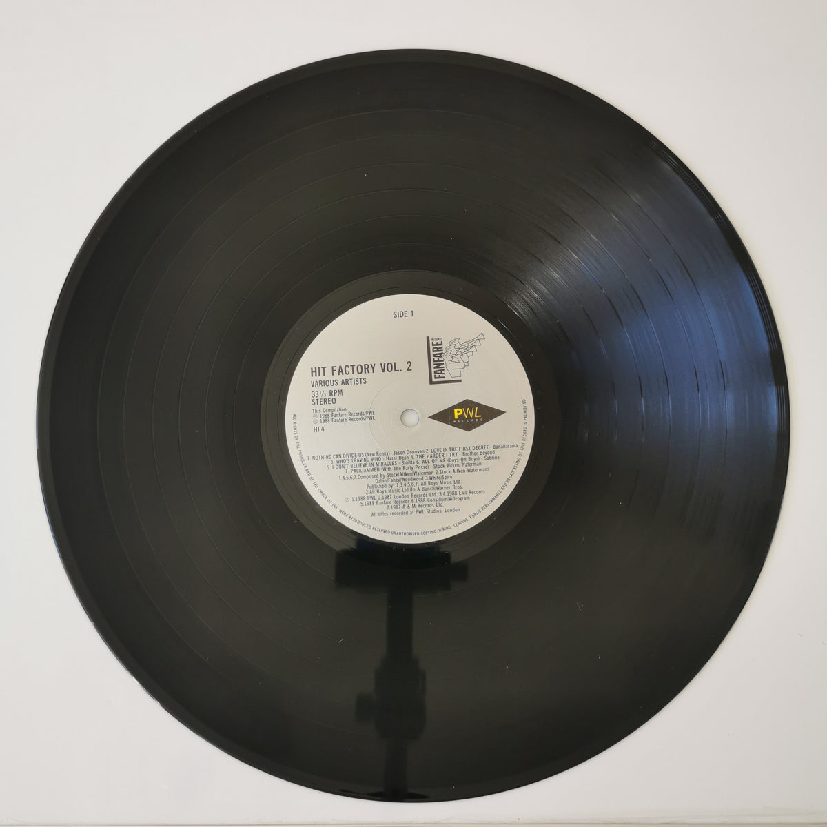 Various Artists – The Hit Factory Vol. 2 (1988) Vinyl LP Record