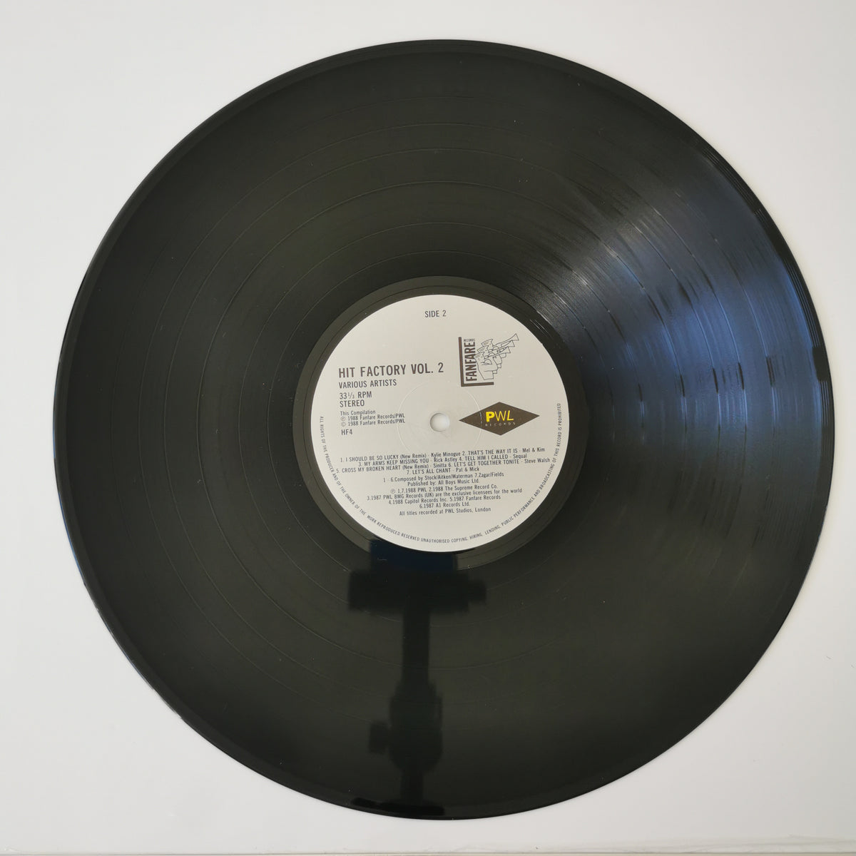 Various Artists – The Hit Factory Vol. 2 (1988) Vinyl LP Record