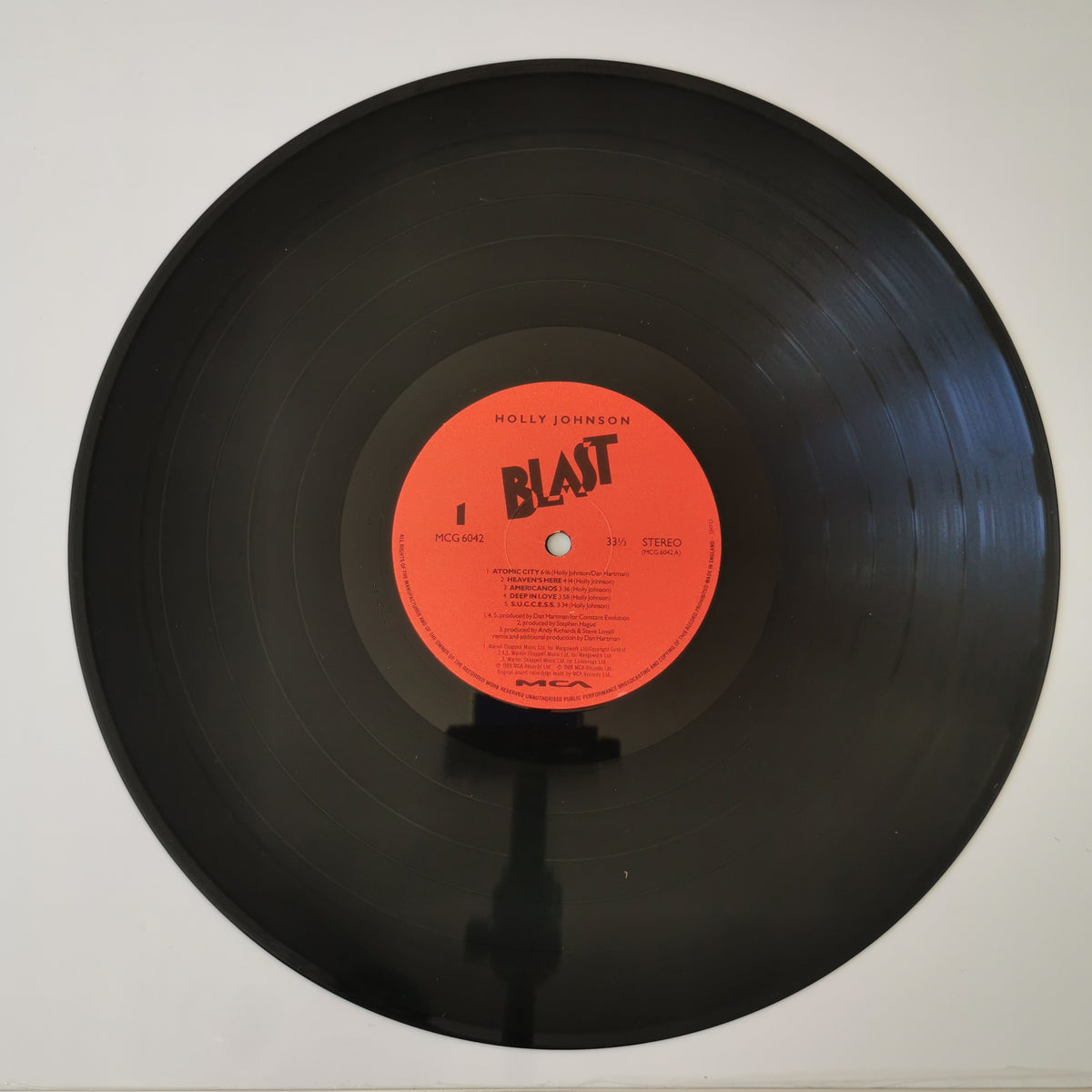 Holly Johnson – Blast (1989) Vinyl LP Record
