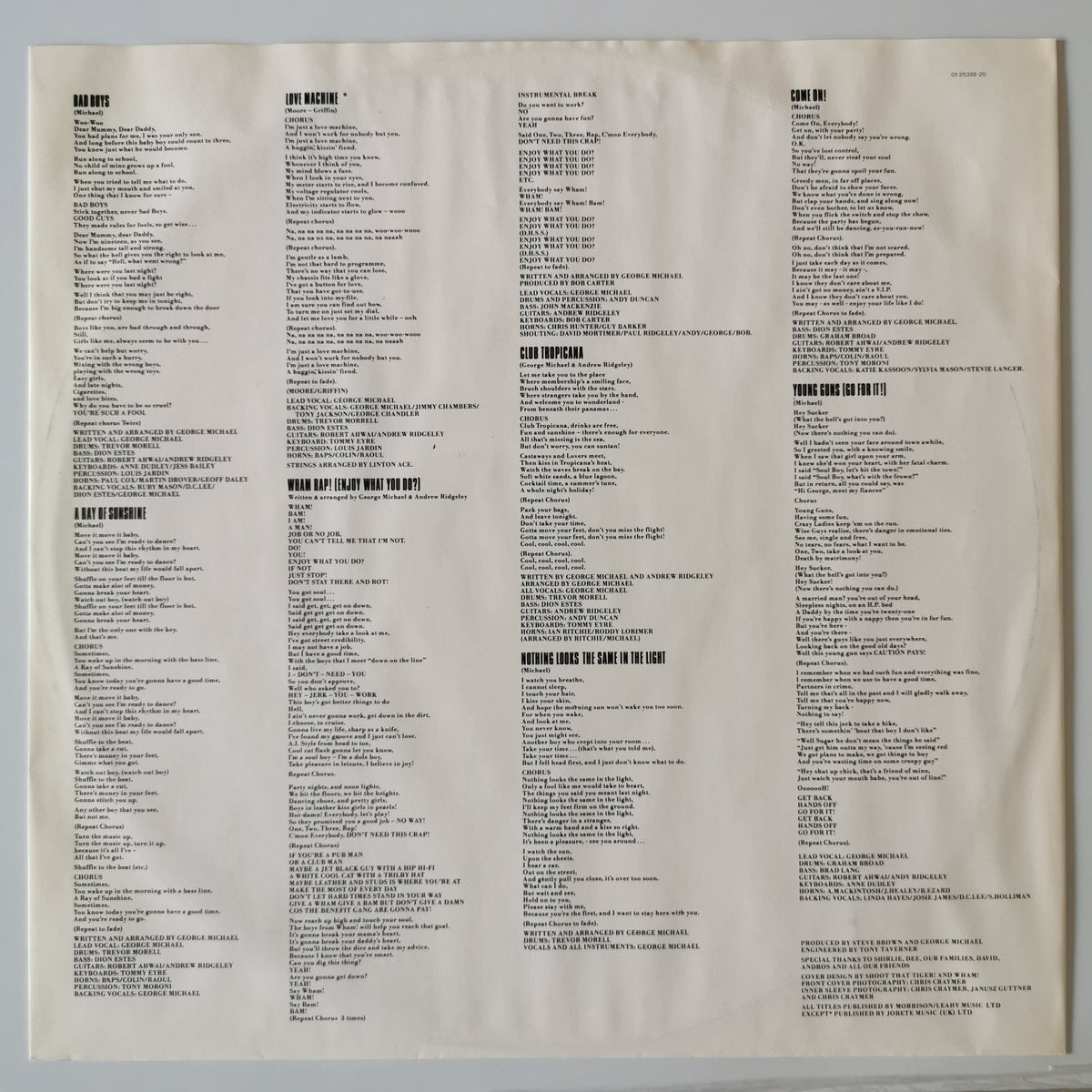 Wham! – Fantastic (1983) Vinyl LP Record