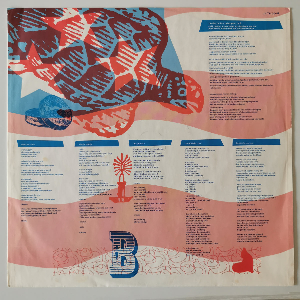 Wax – American English (1987) Vinyl LP Record