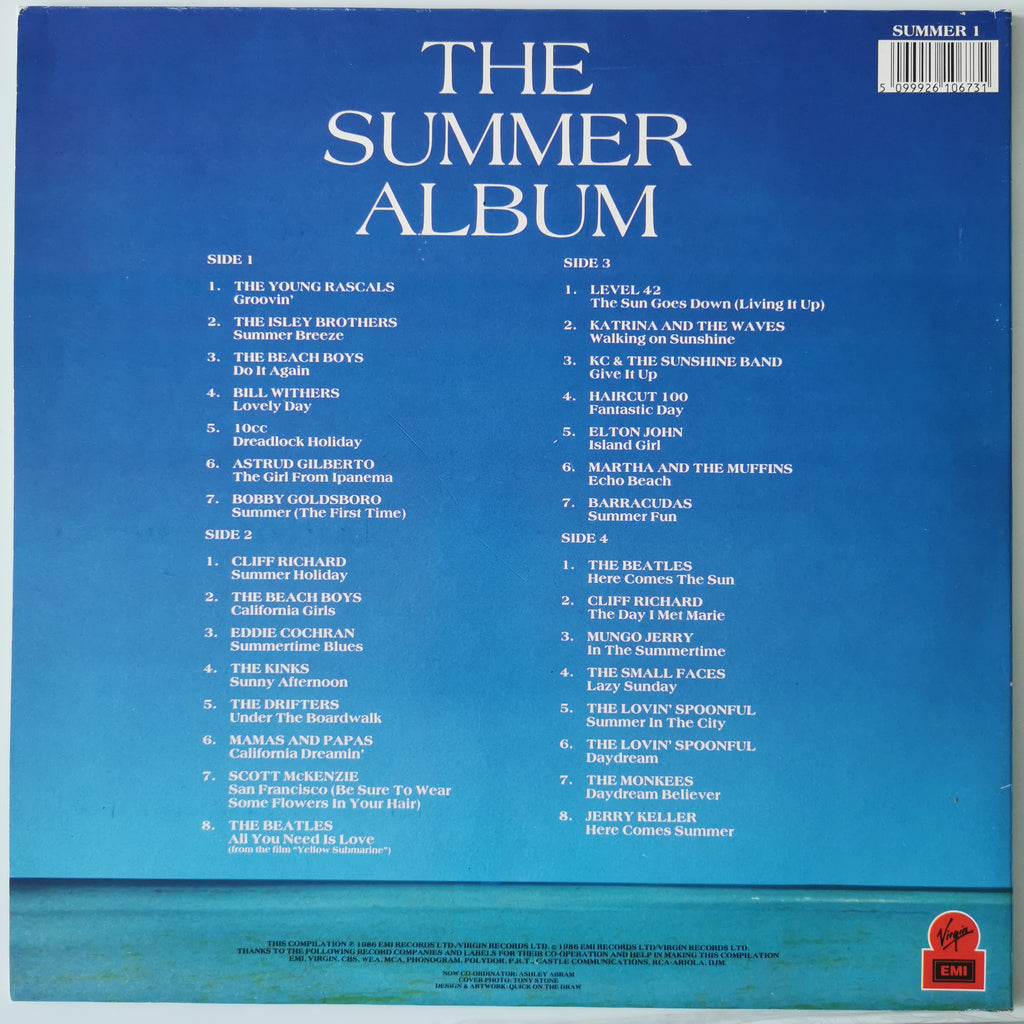Various Artists – The Summer Album (1986) Vinyl LP Record