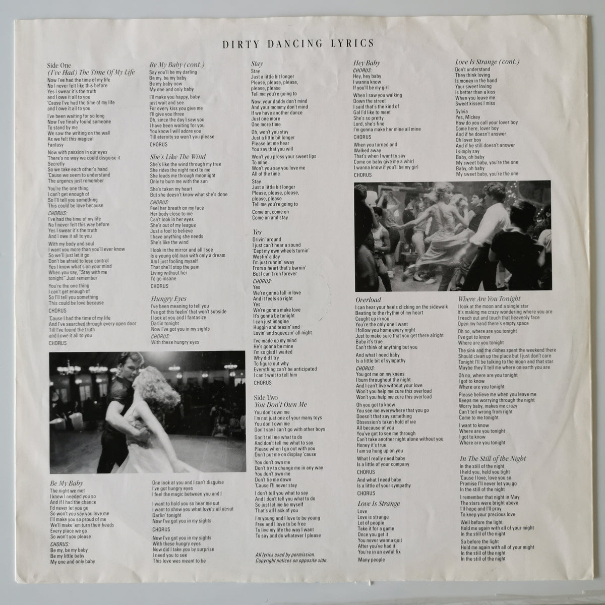 Various Artists – Dirty Dancing (1987) Vinyl LP Record