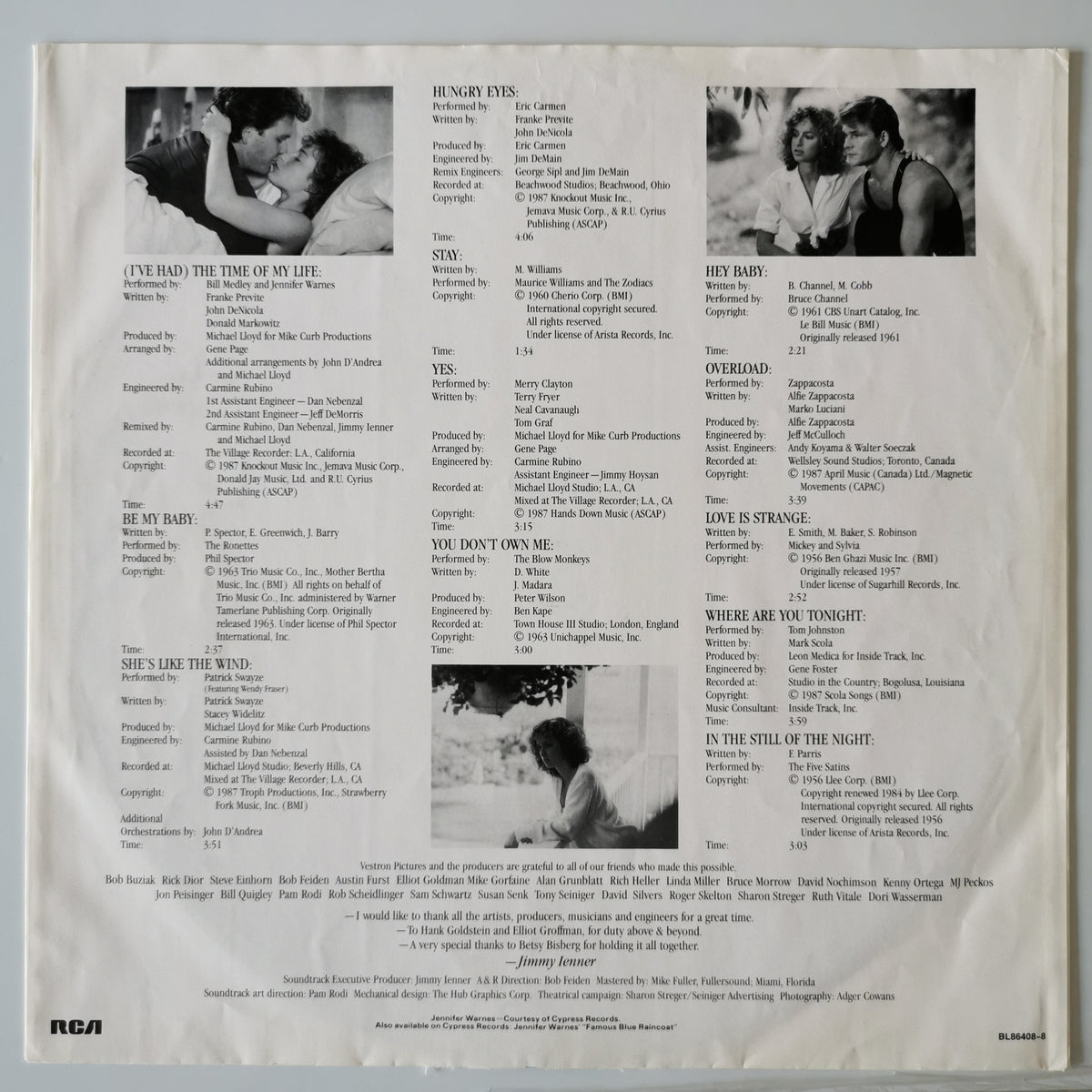 Various Artists – Dirty Dancing (1987) Vinyl LP Record