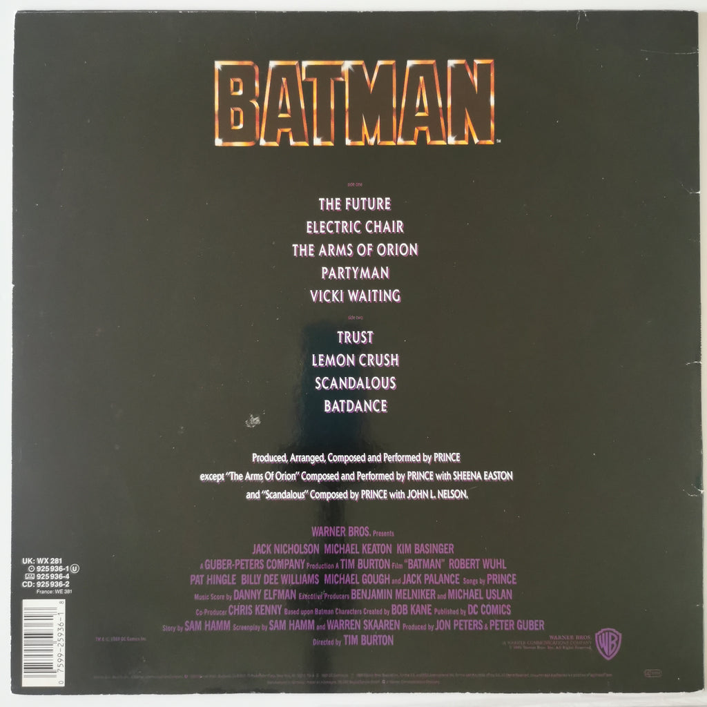 Prince – Batman (1989) Vinyl LP Record
